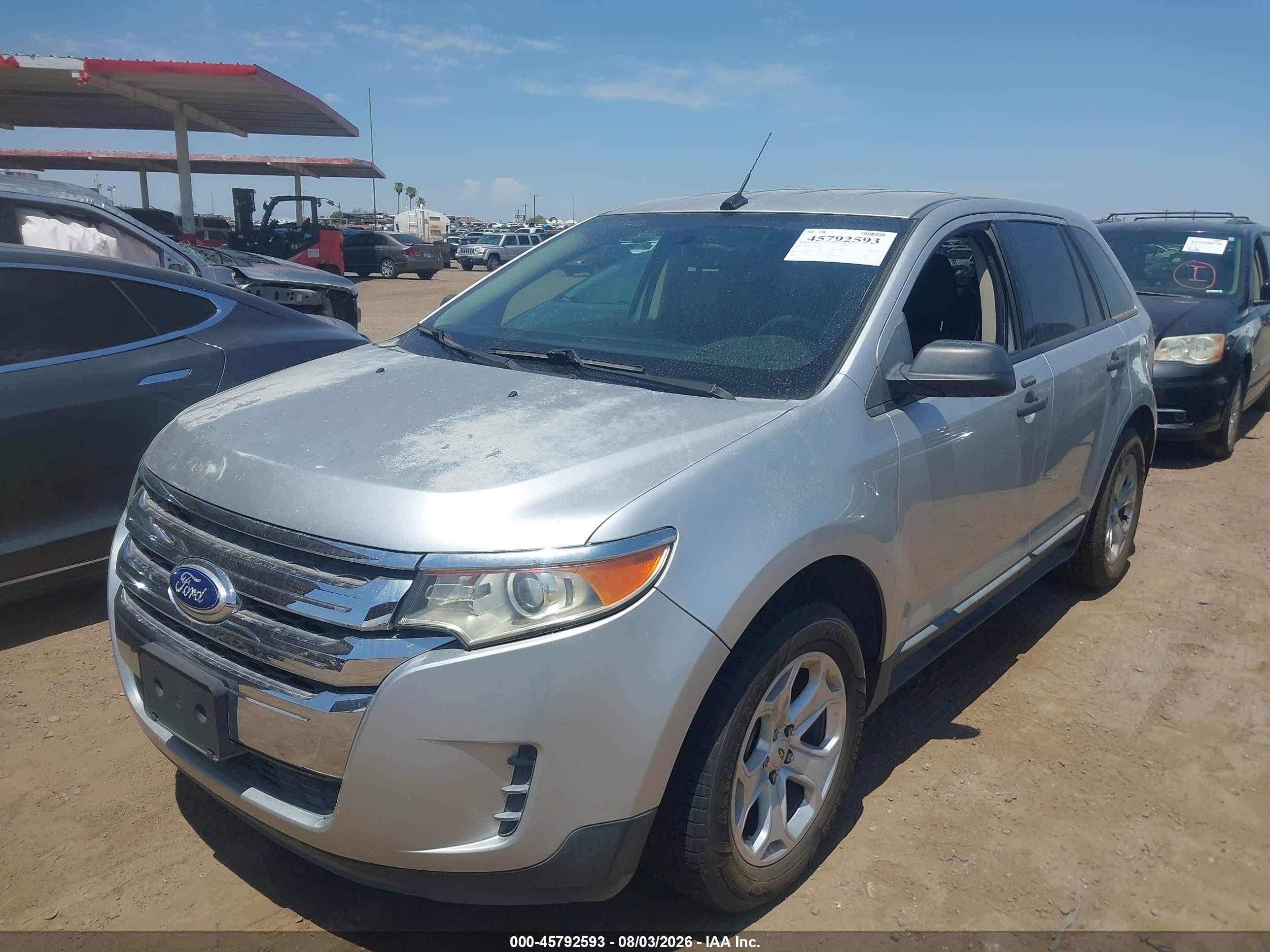 2014 Ford Edge Se Серый vin: 2FMDK3G92EBB47617