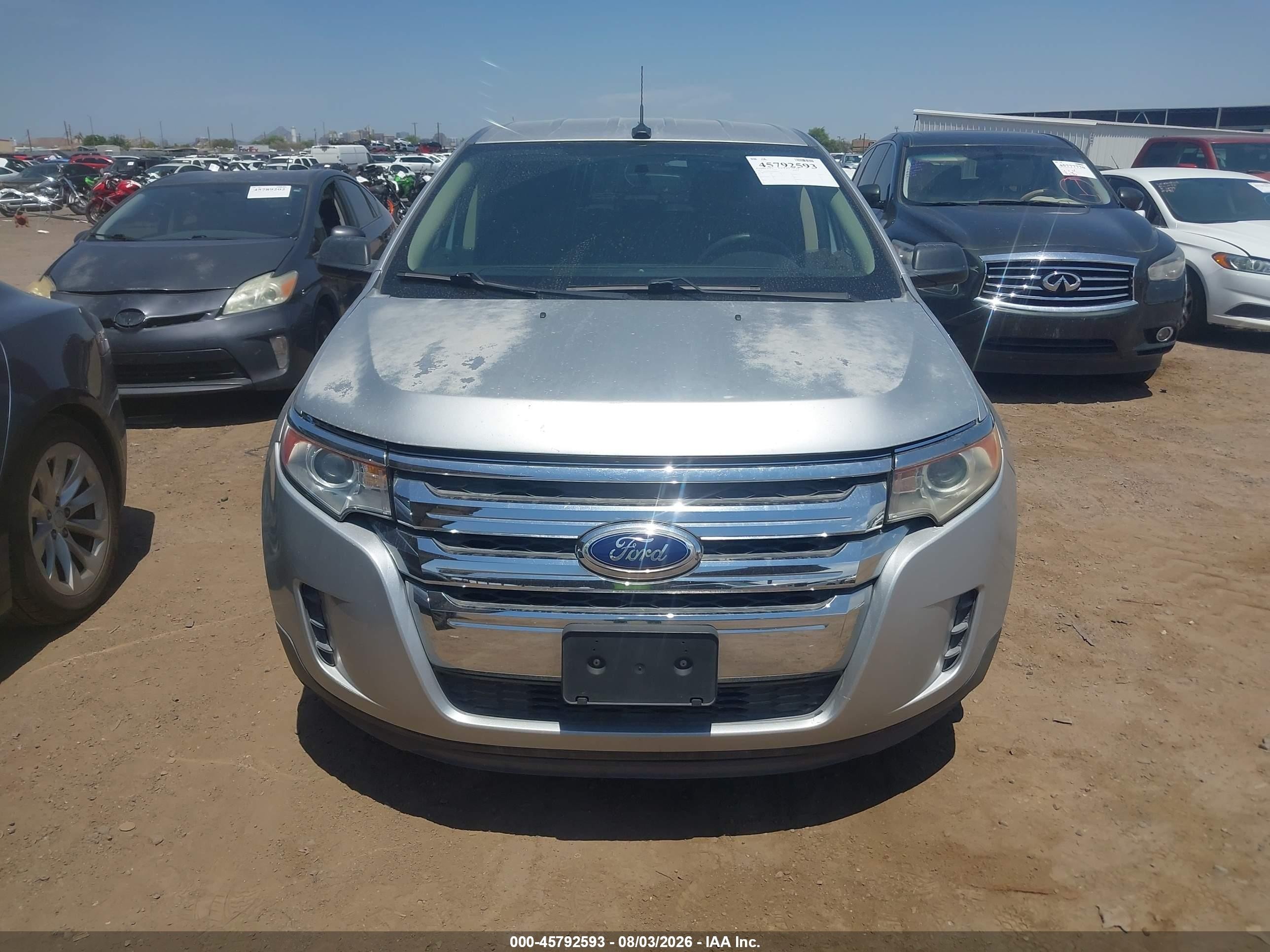 2014 Ford Edge Se Серый vin: 2FMDK3G92EBB47617