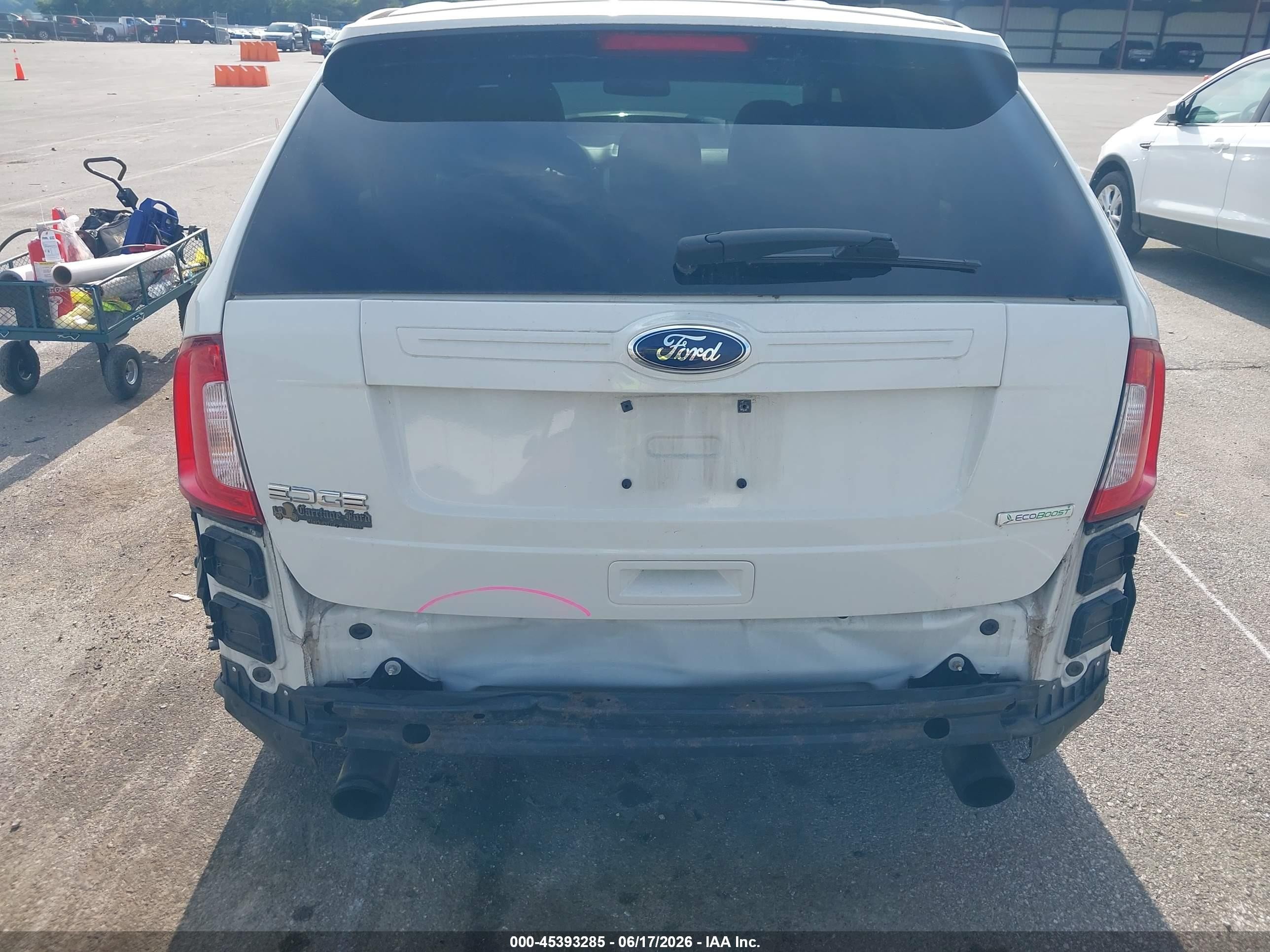 2013 Ford Edge Se White vin: 2FMDK3G93DBA04402