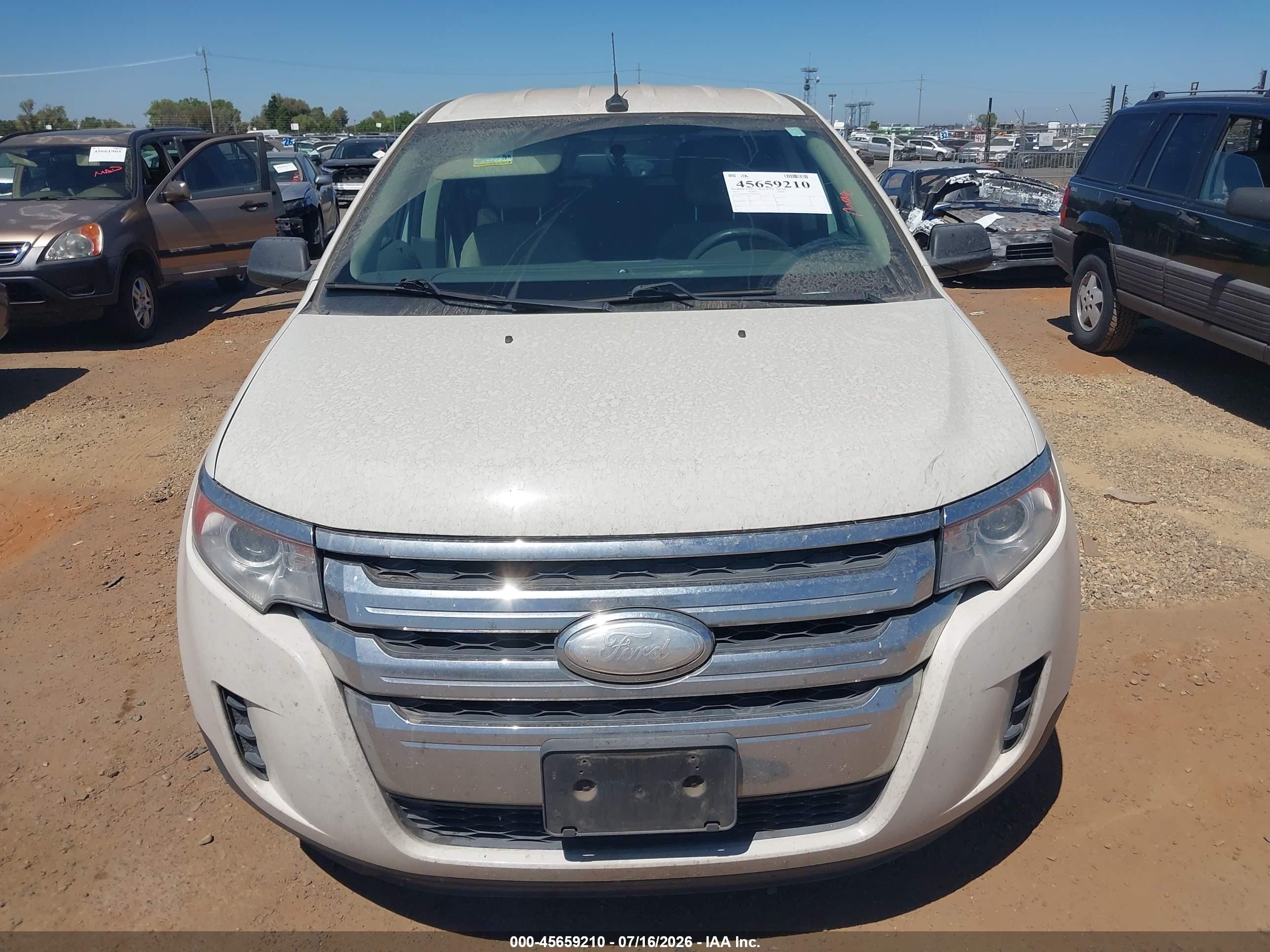 2013 Ford Edge Se White vin: 2FMDK3G93DBC95015