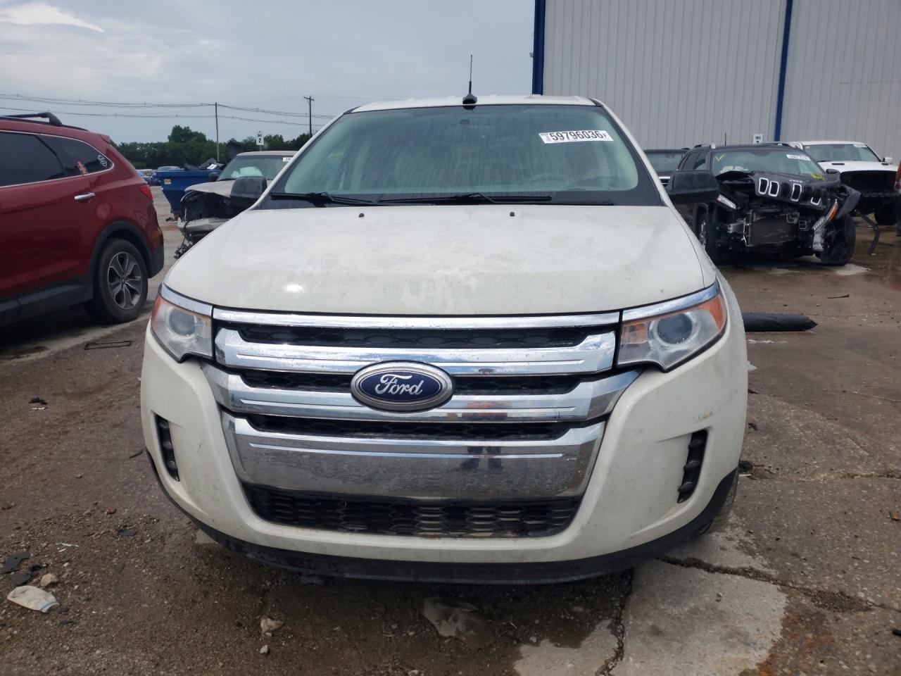 2013 Ford Edge Se White vin: 2FMDK3G93DBE32180