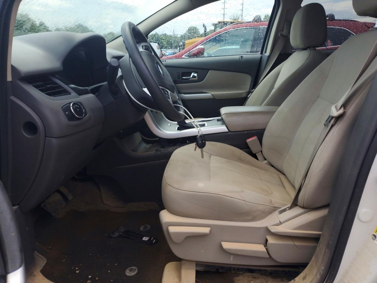 2013 Ford Edge Se White vin: 2FMDK3G93DBE32180