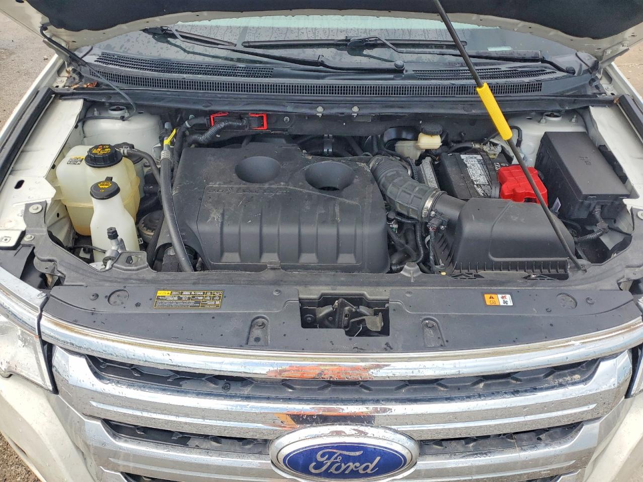 2013 Ford Edge Se White vin: 2FMDK3G93DBE32180