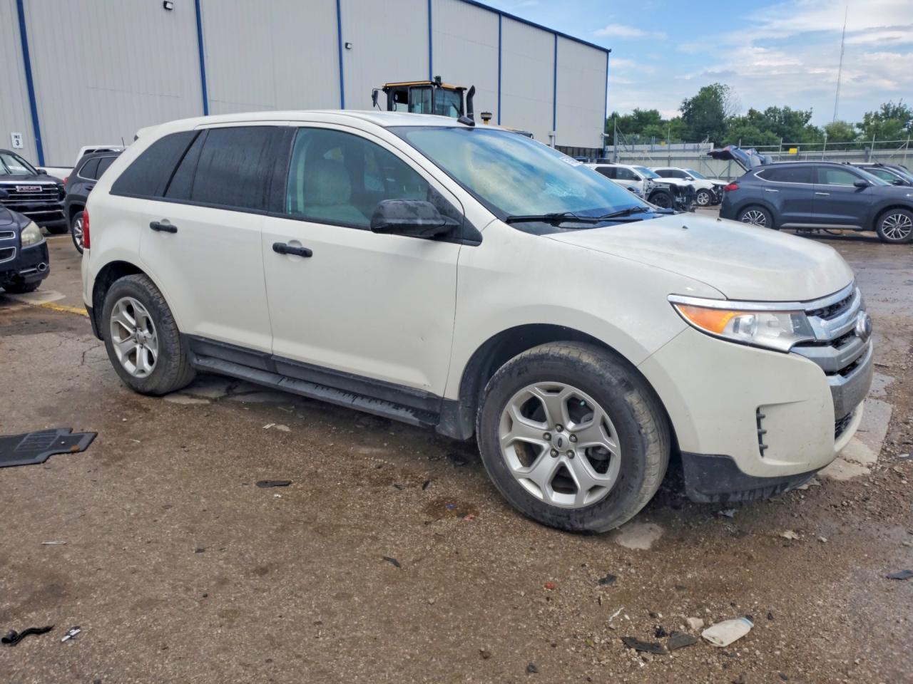 2013 Ford Edge Se White vin: 2FMDK3G93DBE32180