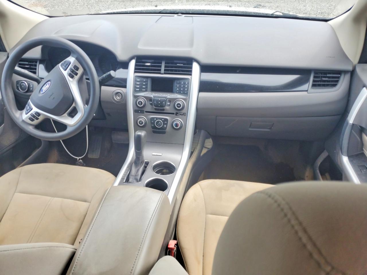 2013 Ford Edge Se White vin: 2FMDK3G93DBE32180