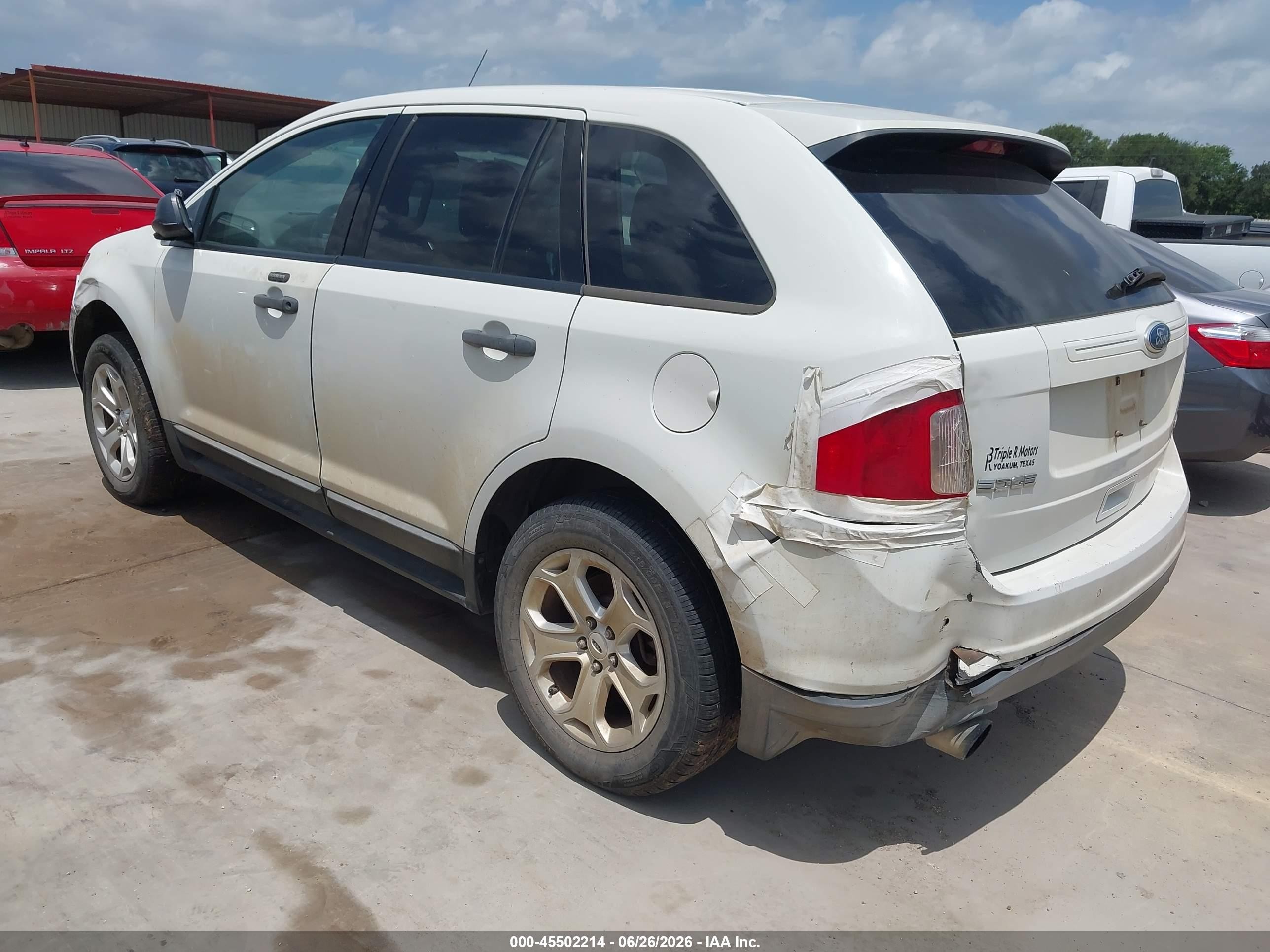 2012 Ford Edge Se White vin: 2FMDK3G95CBA07929