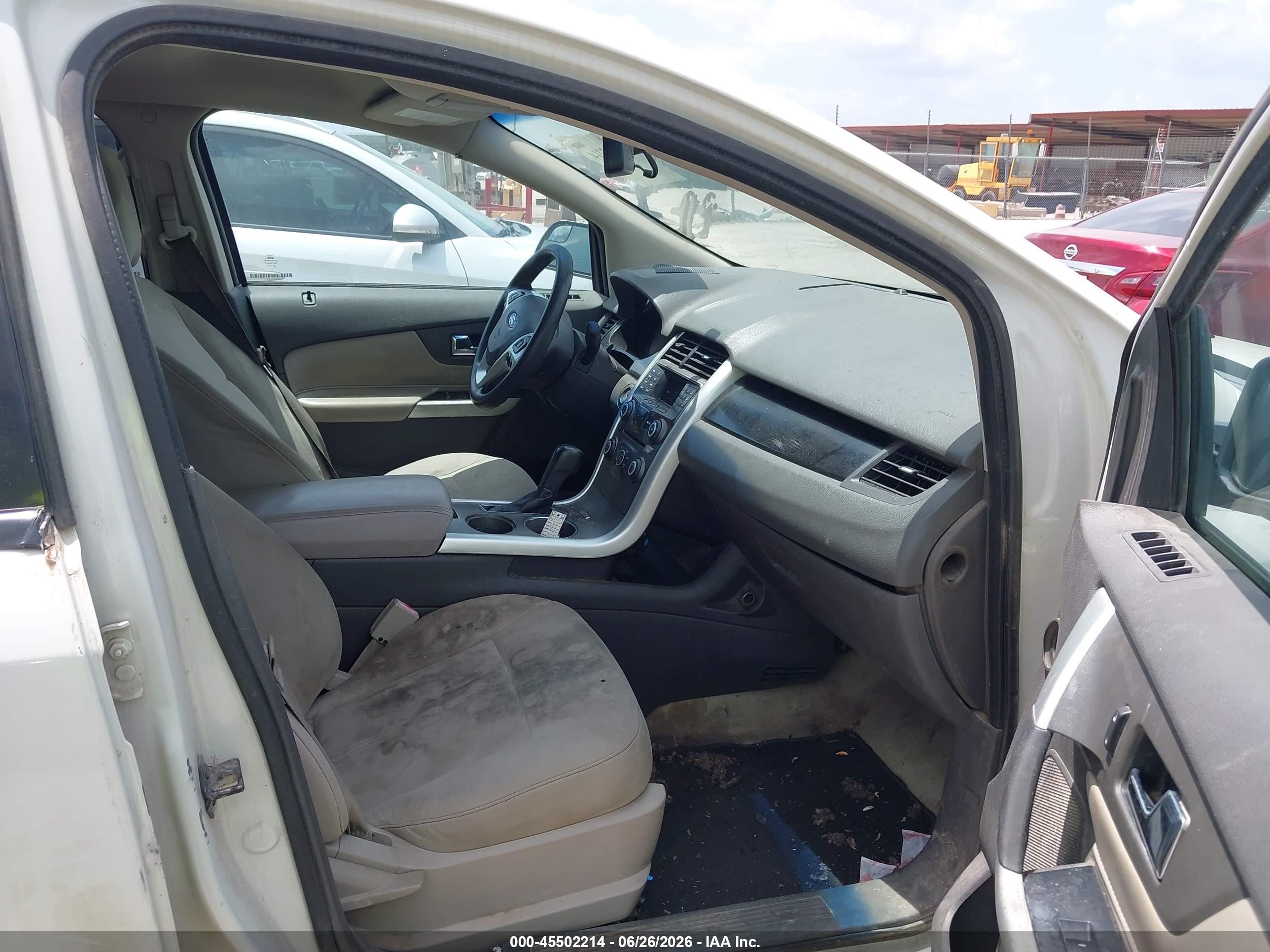 2012 Ford Edge Se White vin: 2FMDK3G95CBA07929