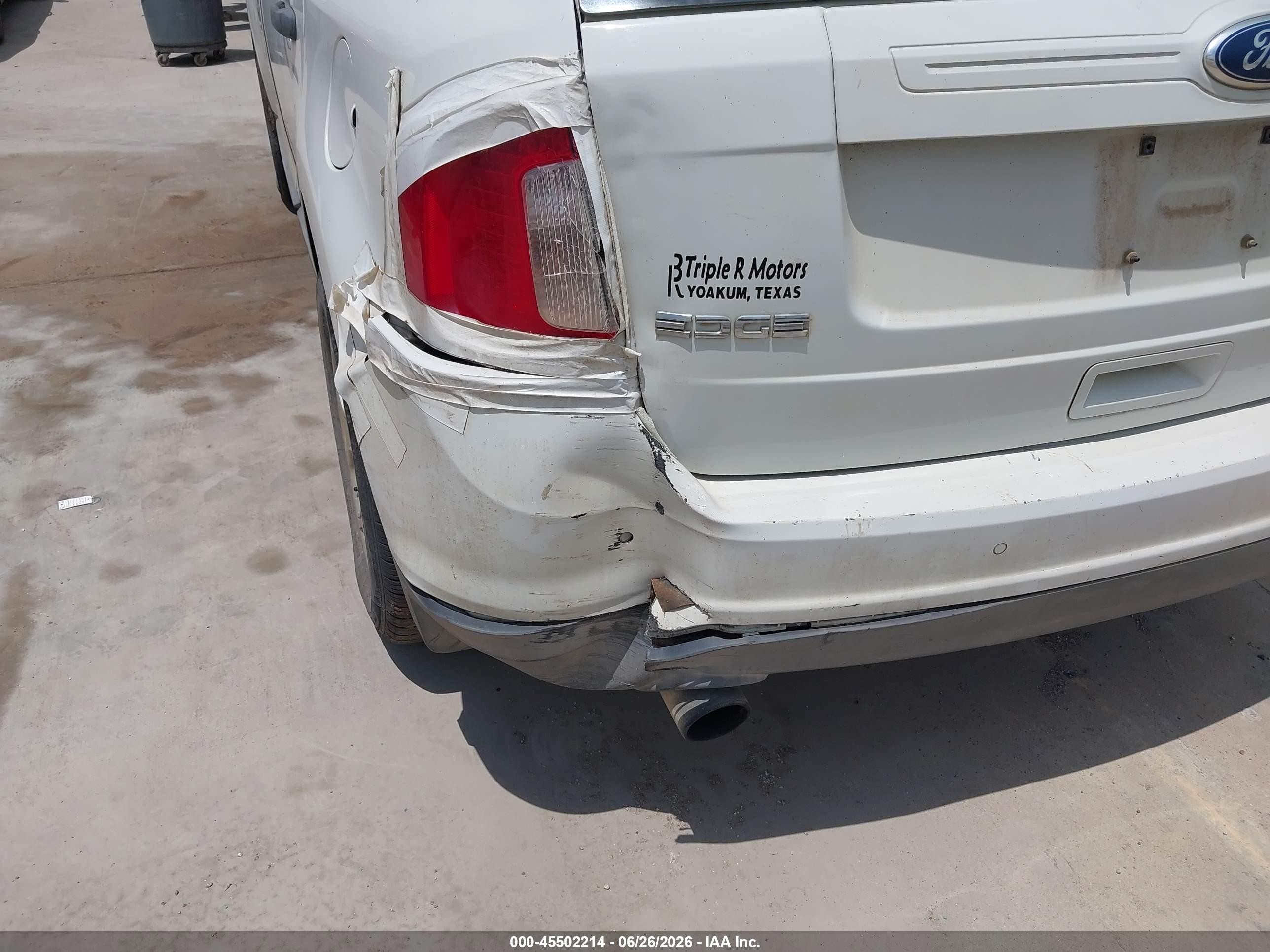 2012 Ford Edge Se White vin: 2FMDK3G95CBA07929