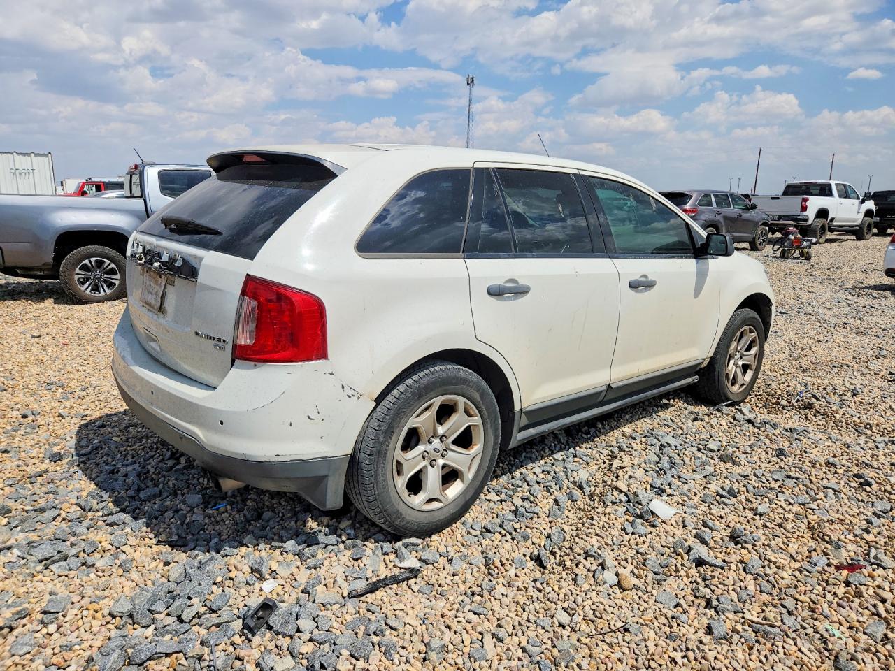 2013 Ford Edge Se White vin: 2FMDK3G96DBA83788
