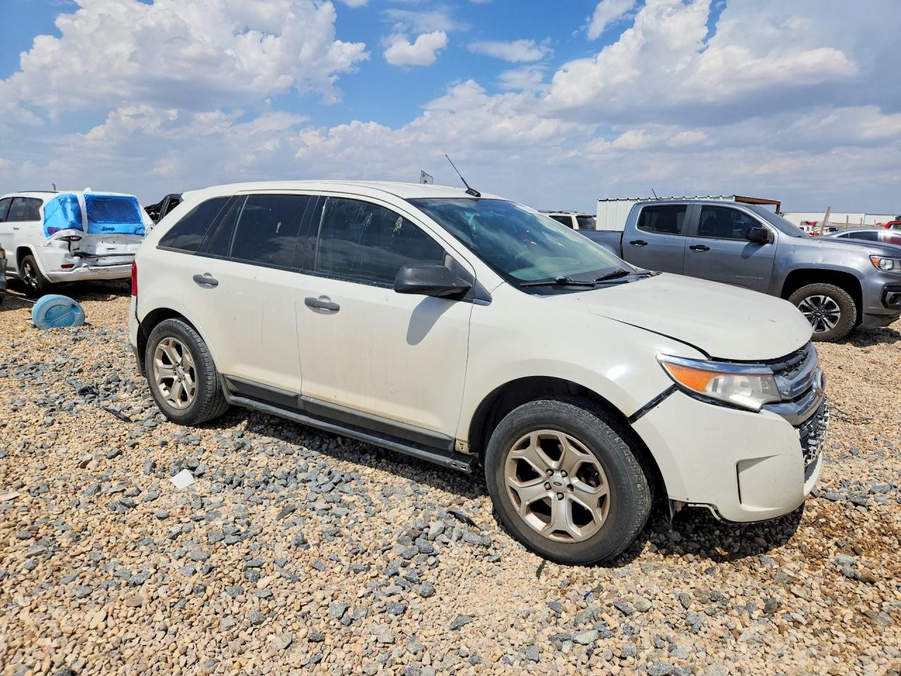 2013 Ford Edge Se White vin: 2FMDK3G96DBA83788