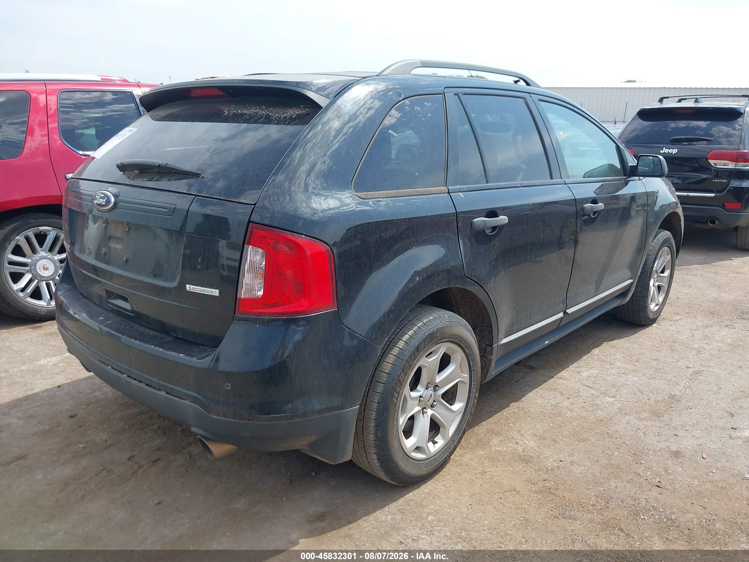 2013 Ford Edge Se Black vin: 2FMDK3G96DBB14361