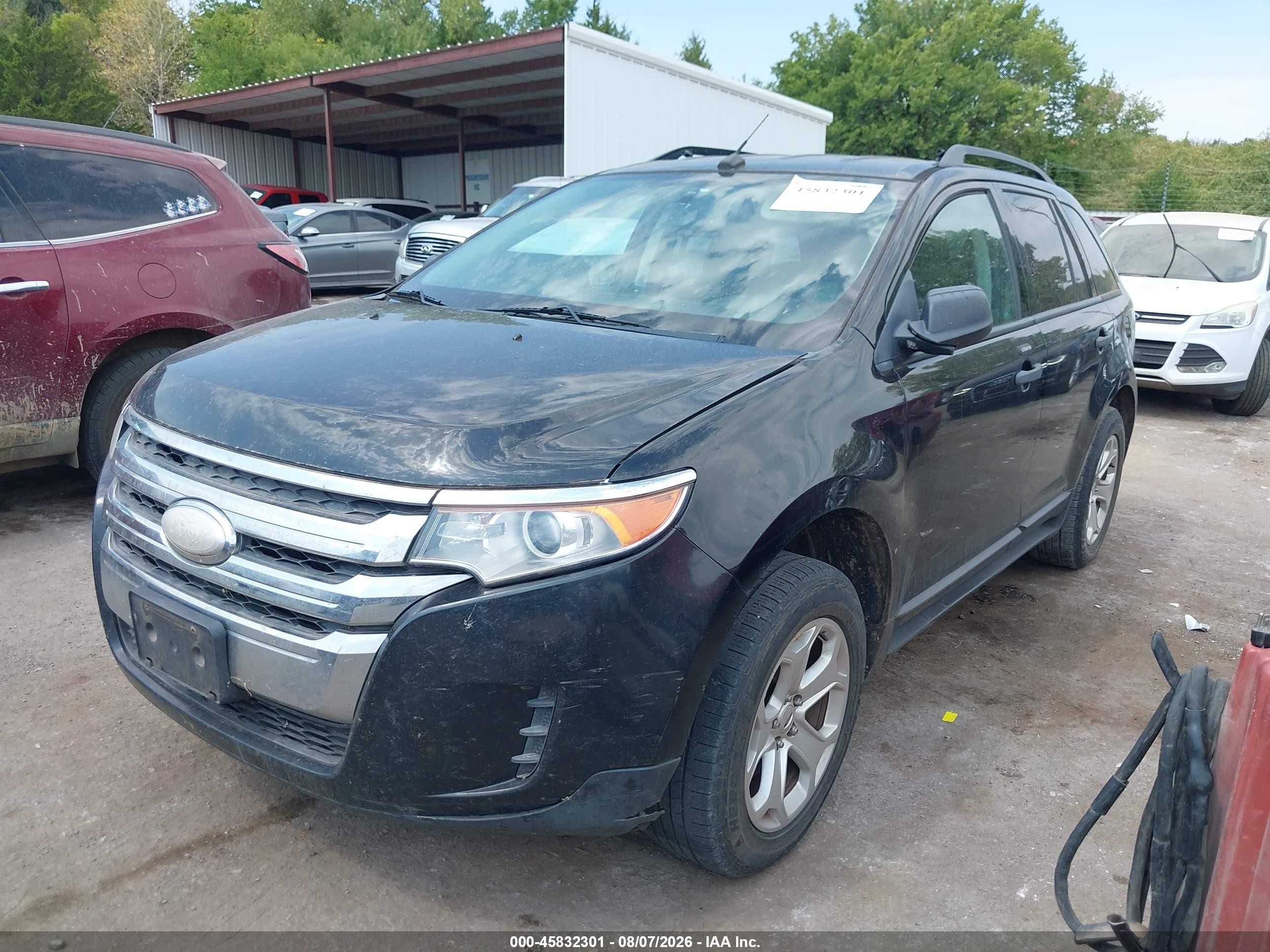 2013 Ford Edge Se Black vin: 2FMDK3G96DBB14361