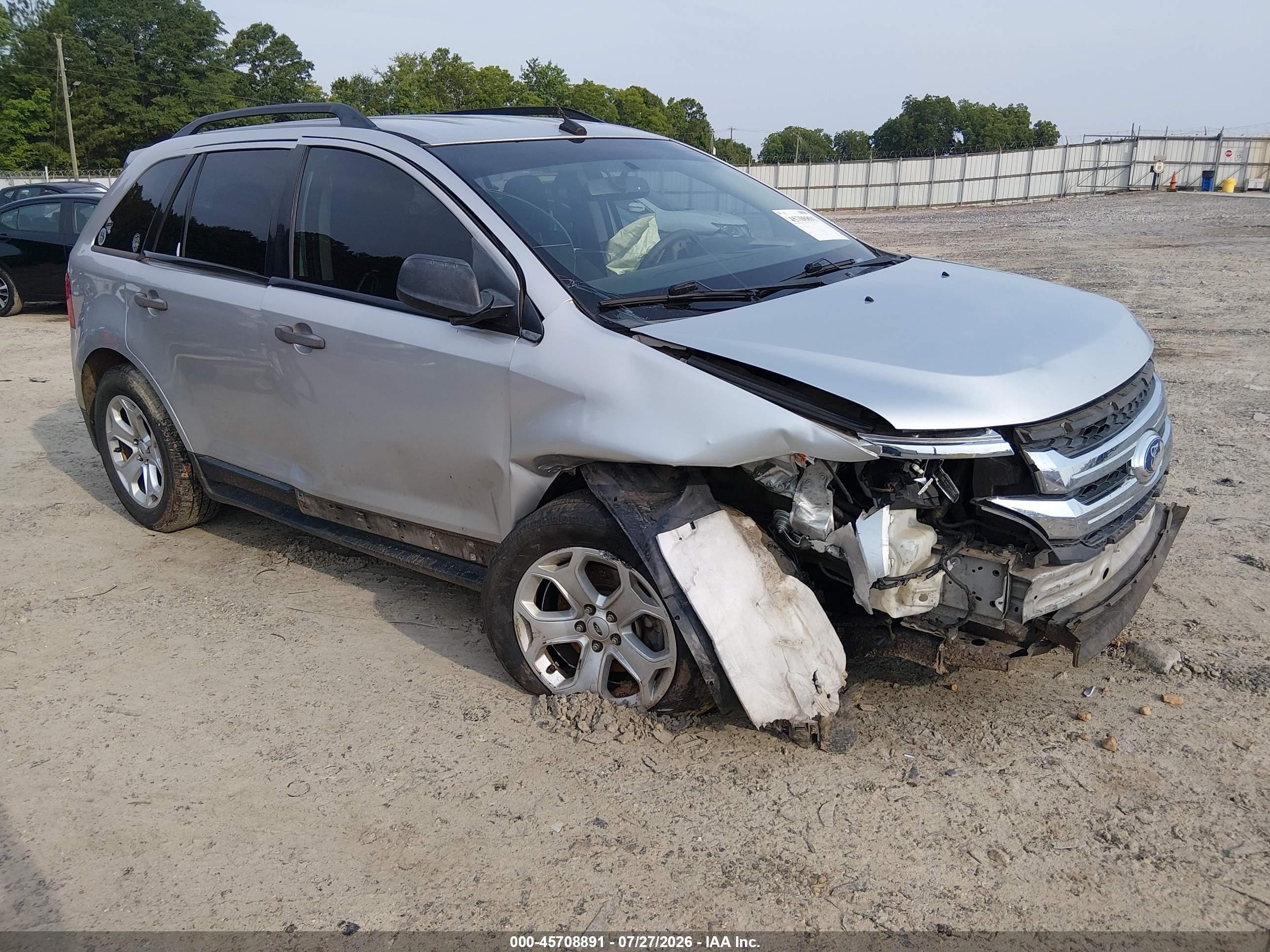 2012 Ford Edge Se Silver vin: 2FMDK3G97CBA39670