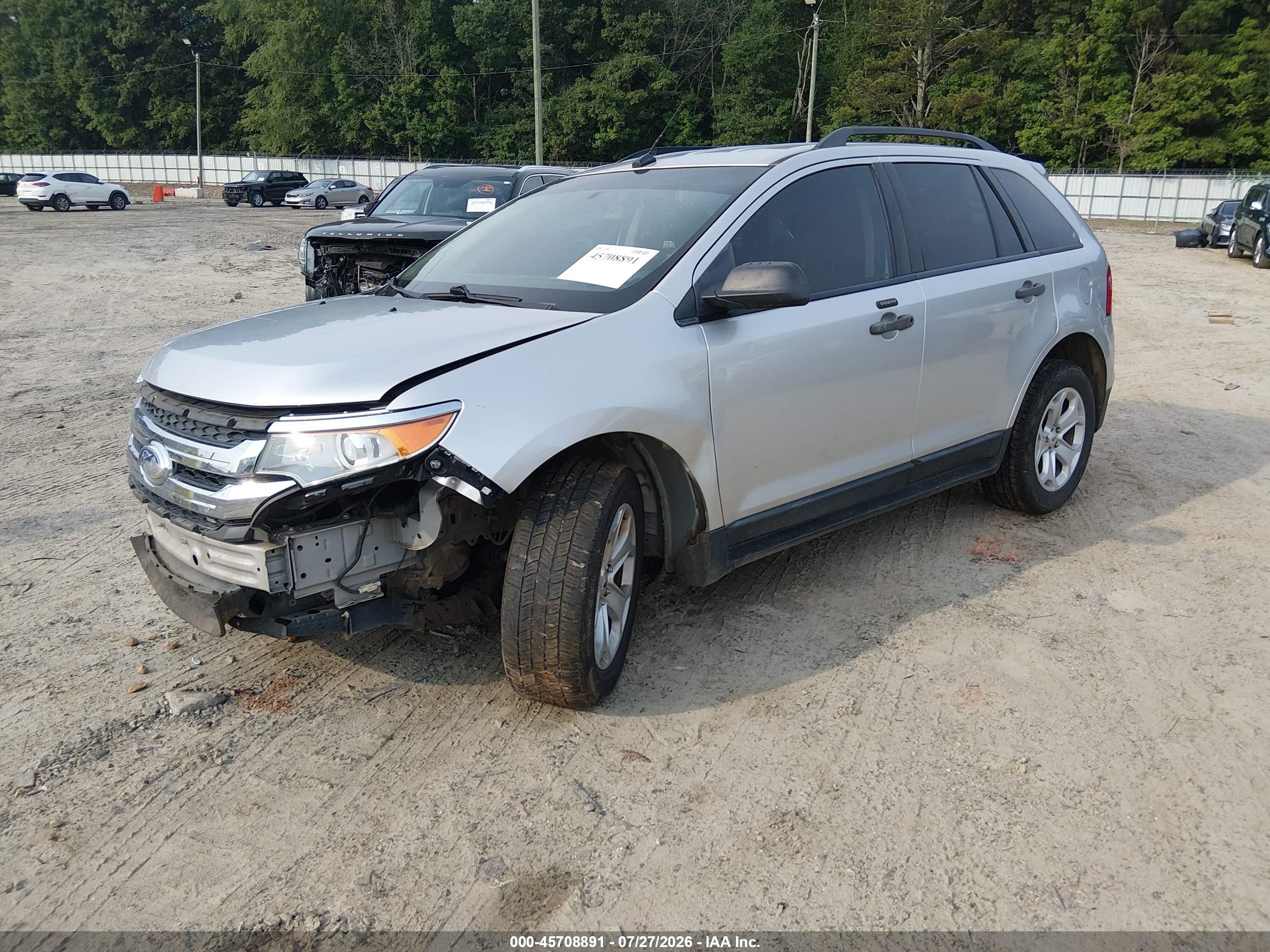 2012 Ford Edge Se Silver vin: 2FMDK3G97CBA39670