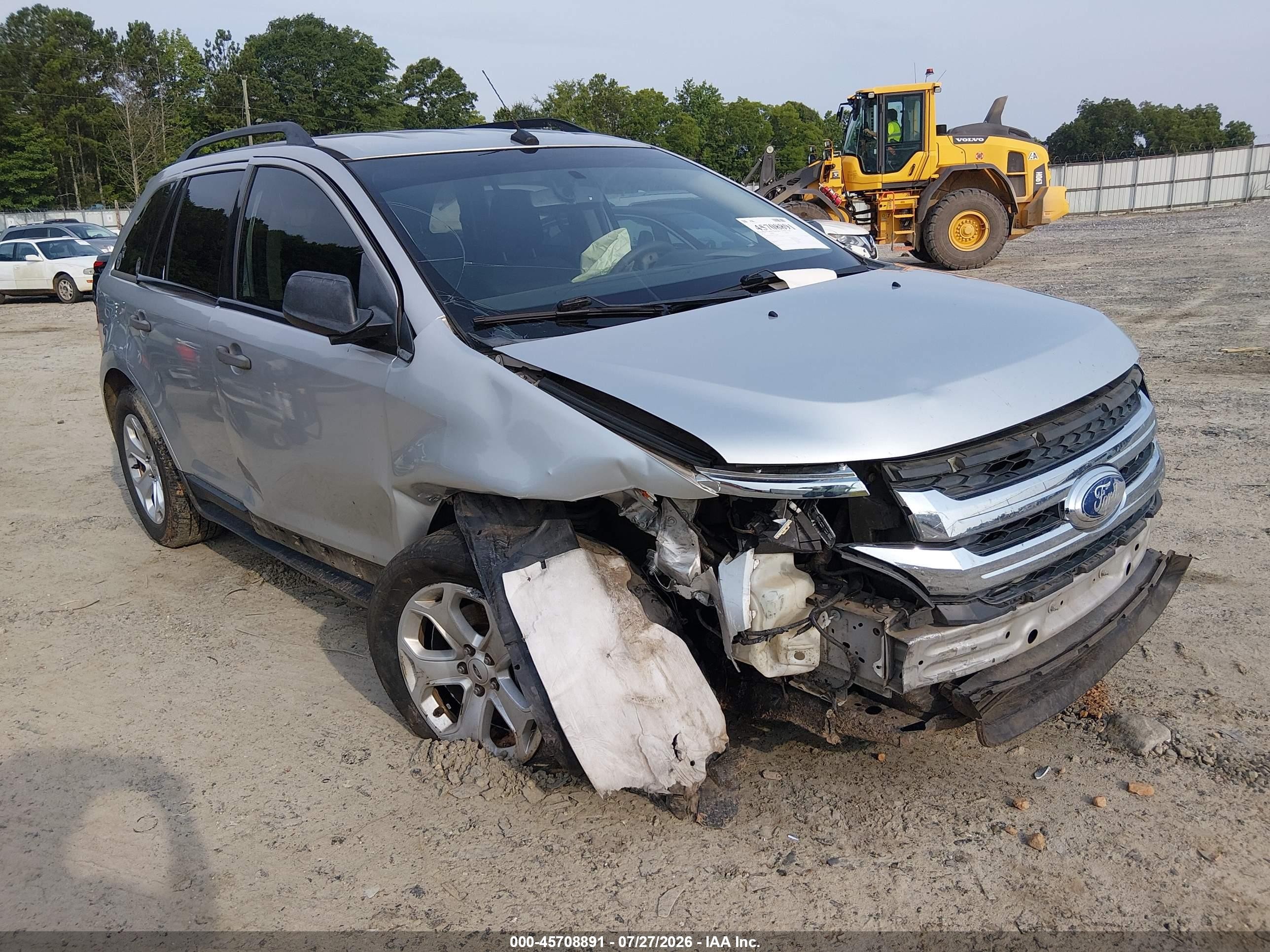2012 Ford Edge Se Silver vin: 2FMDK3G97CBA39670