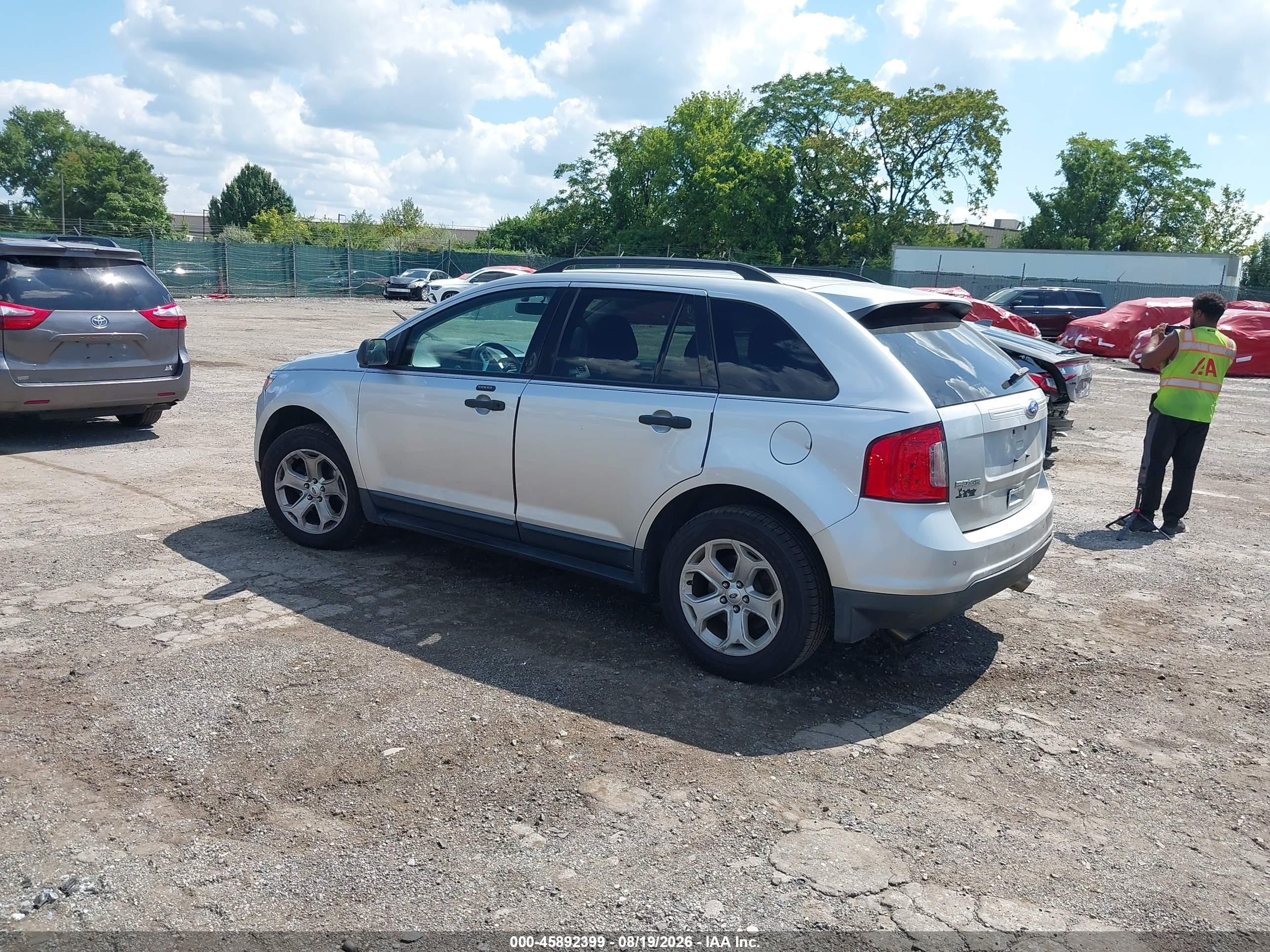 2012 Ford Edge Se Silver vin: 2FMDK3G97CBA66349