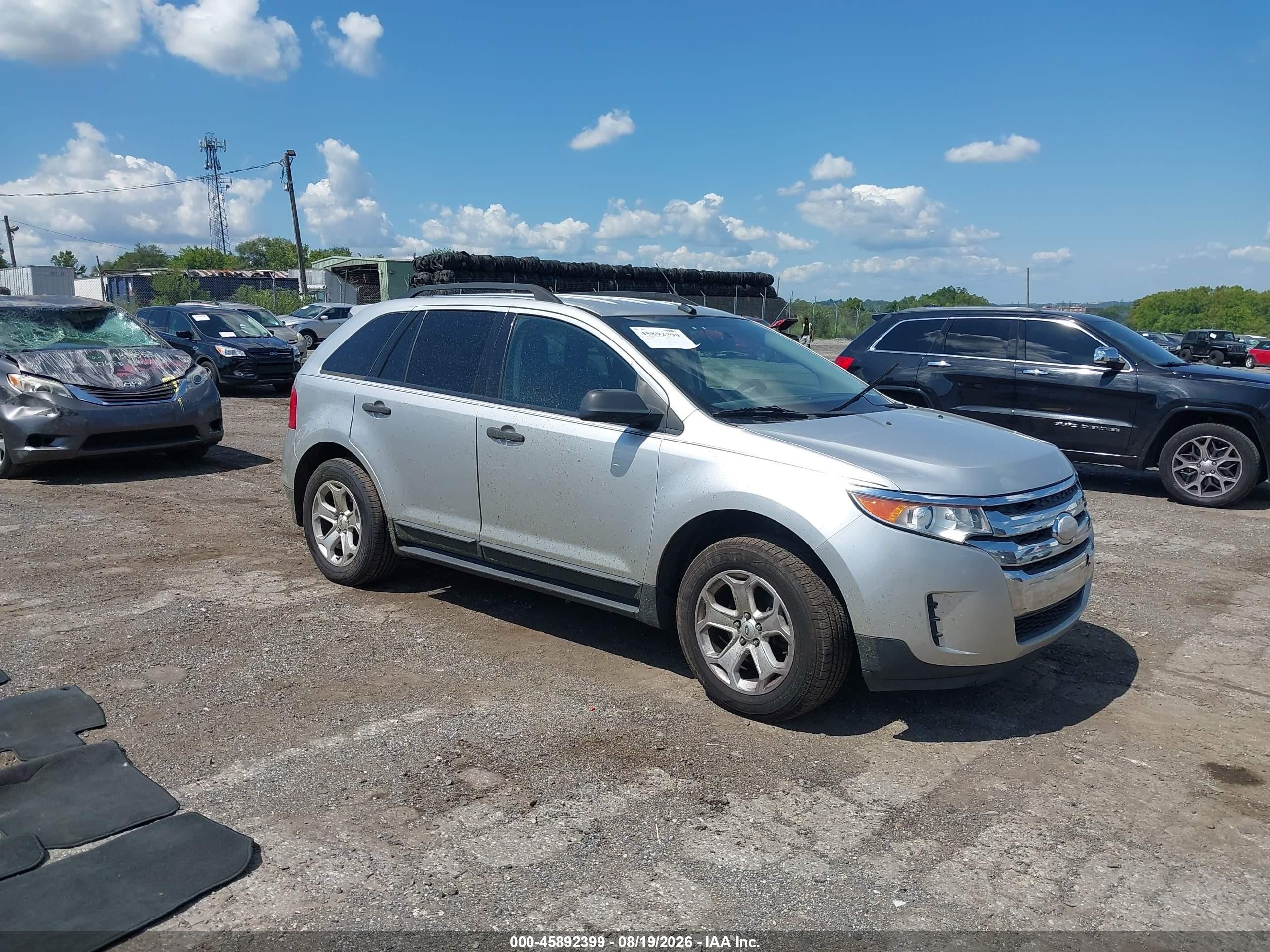 2012 Ford Edge Se Silver vin: 2FMDK3G97CBA66349