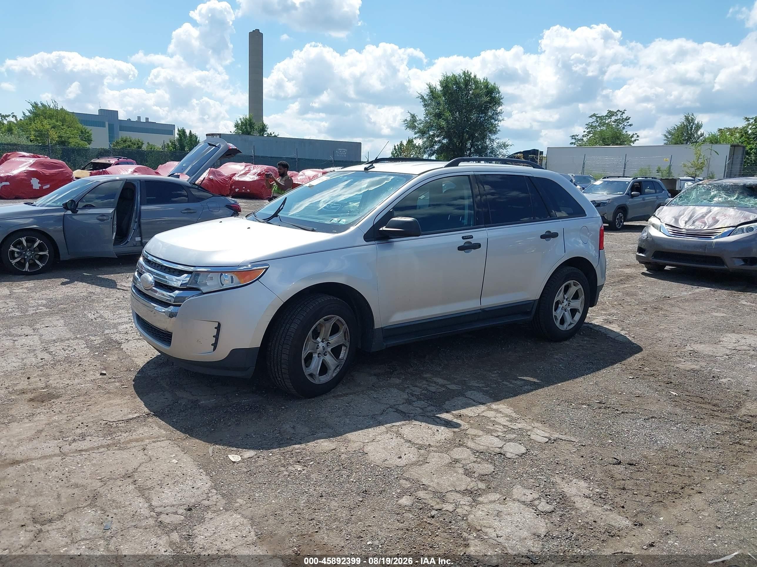 2012 Ford Edge Se Silver vin: 2FMDK3G97CBA66349