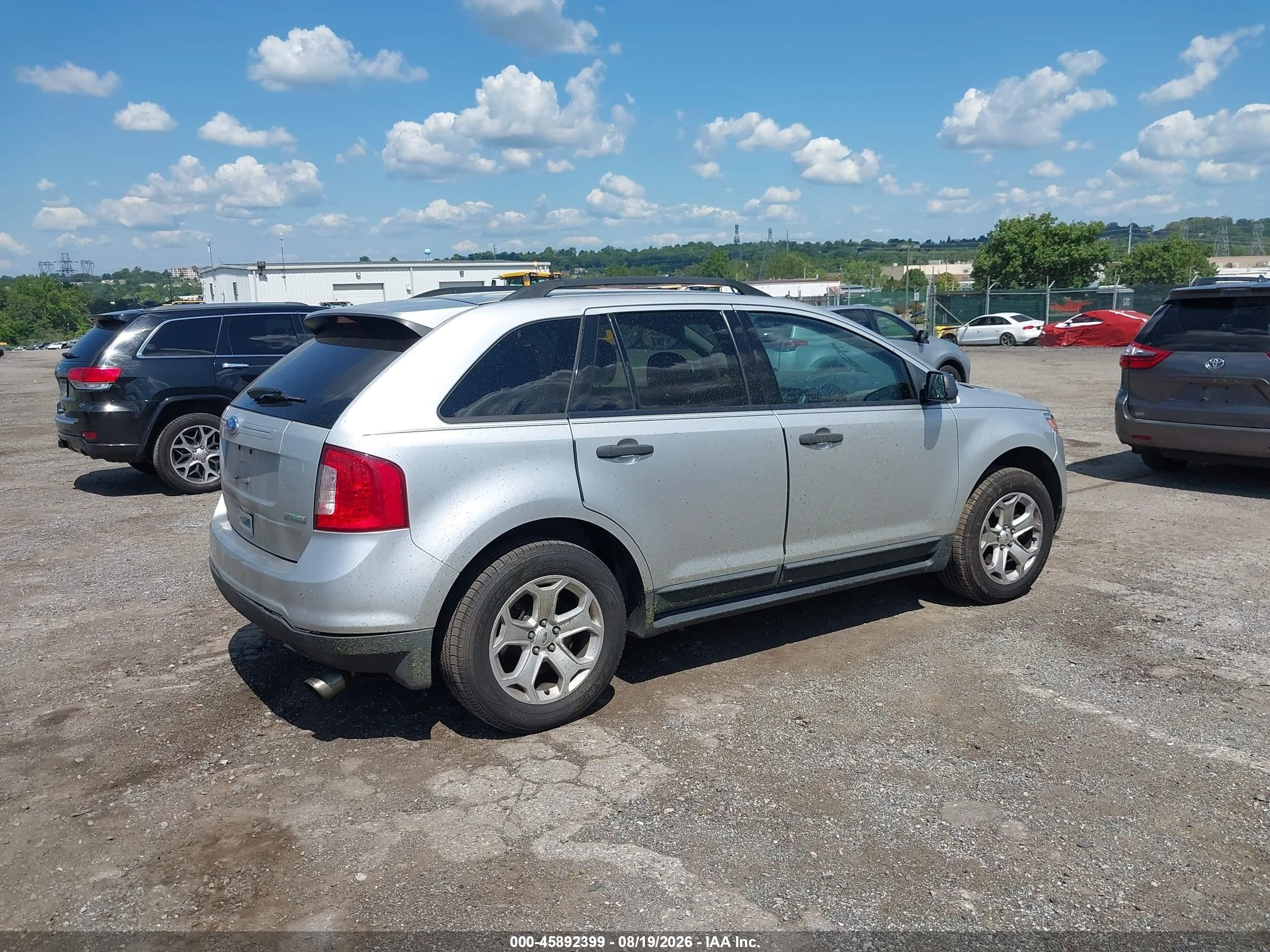 2012 Ford Edge Se Silver vin: 2FMDK3G97CBA66349