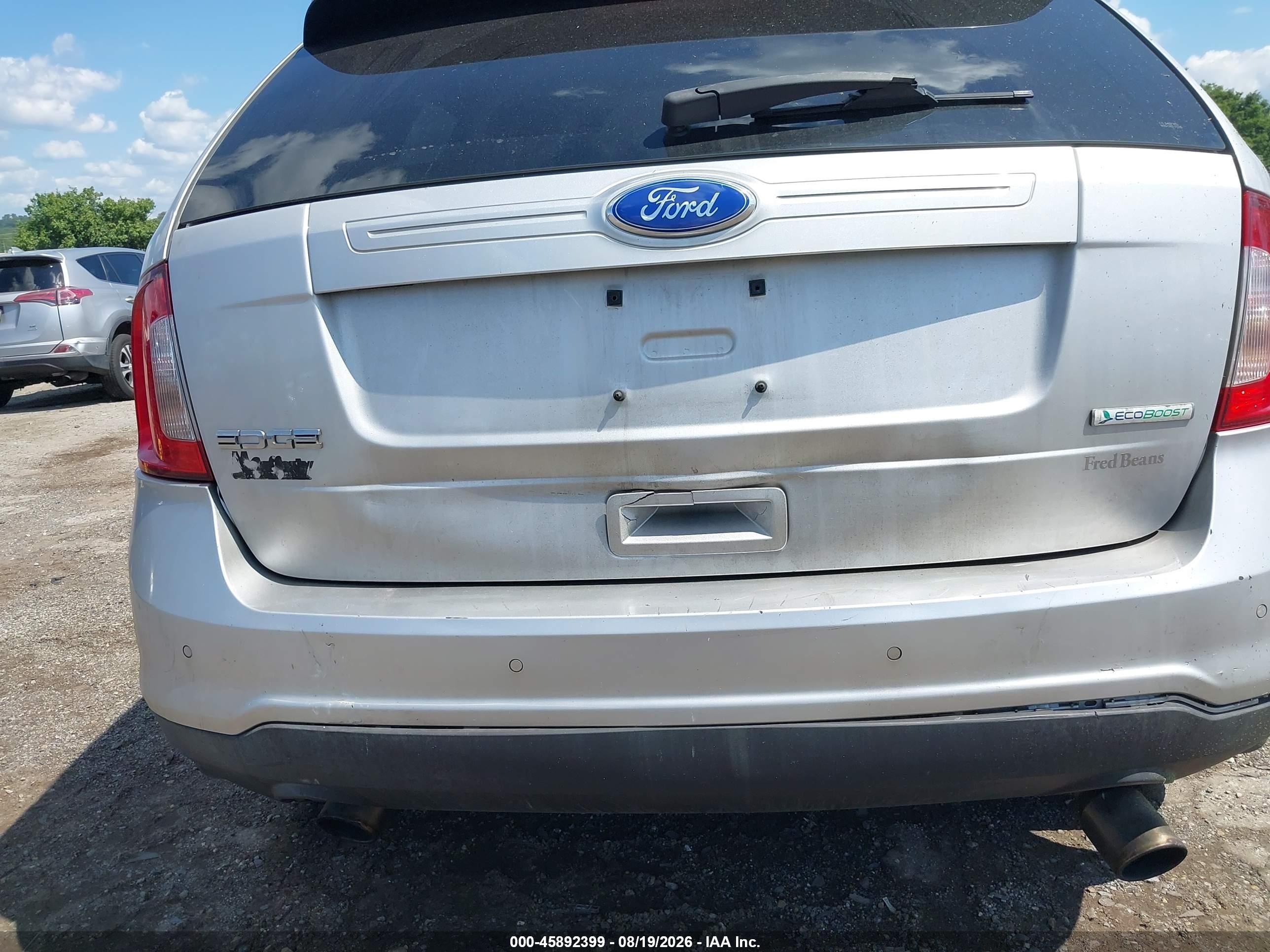 2012 Ford Edge Se Silver vin: 2FMDK3G97CBA66349