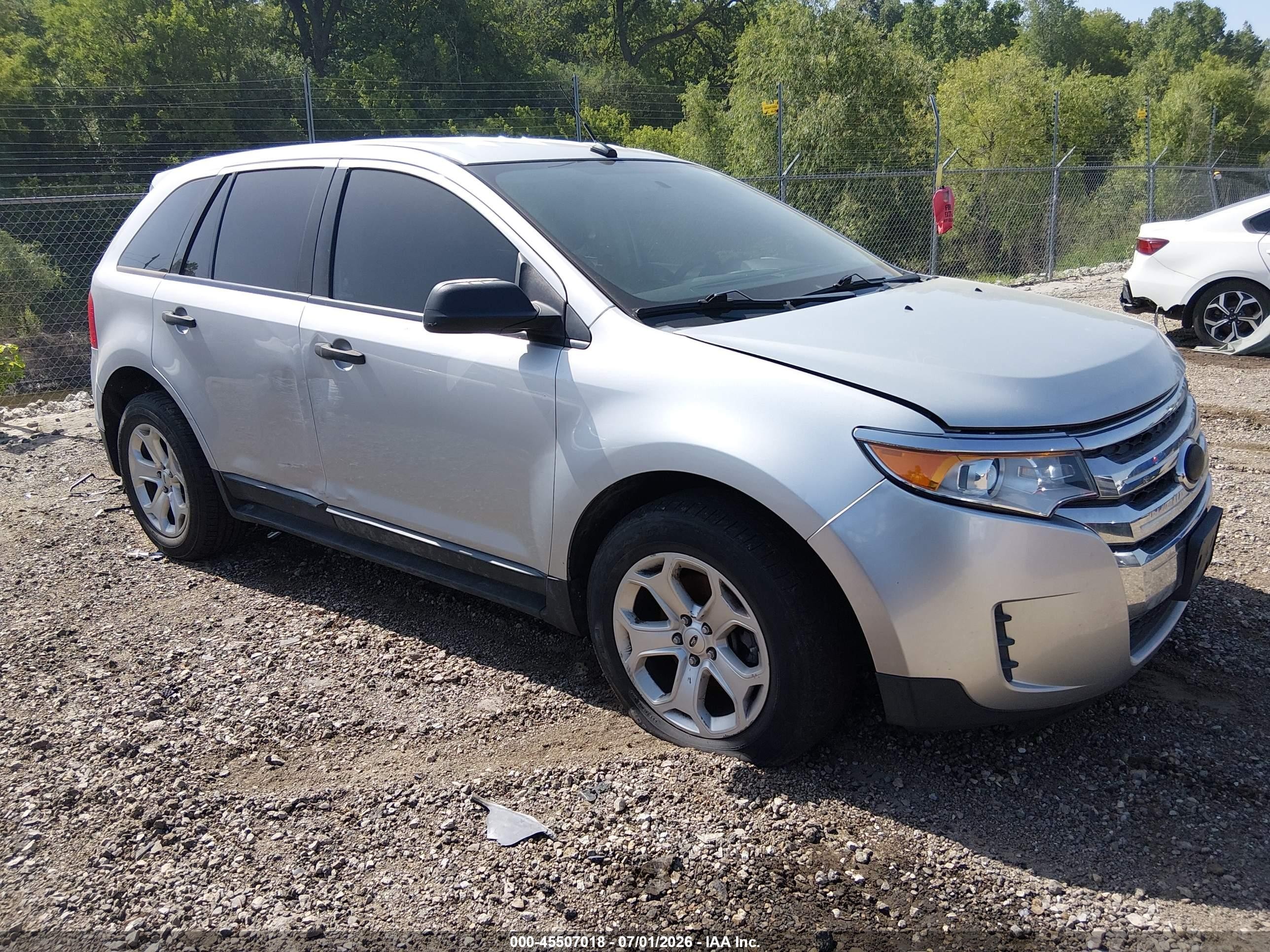 2013 Ford Edge Se Silver vin: 2FMDK3G98DBC30855