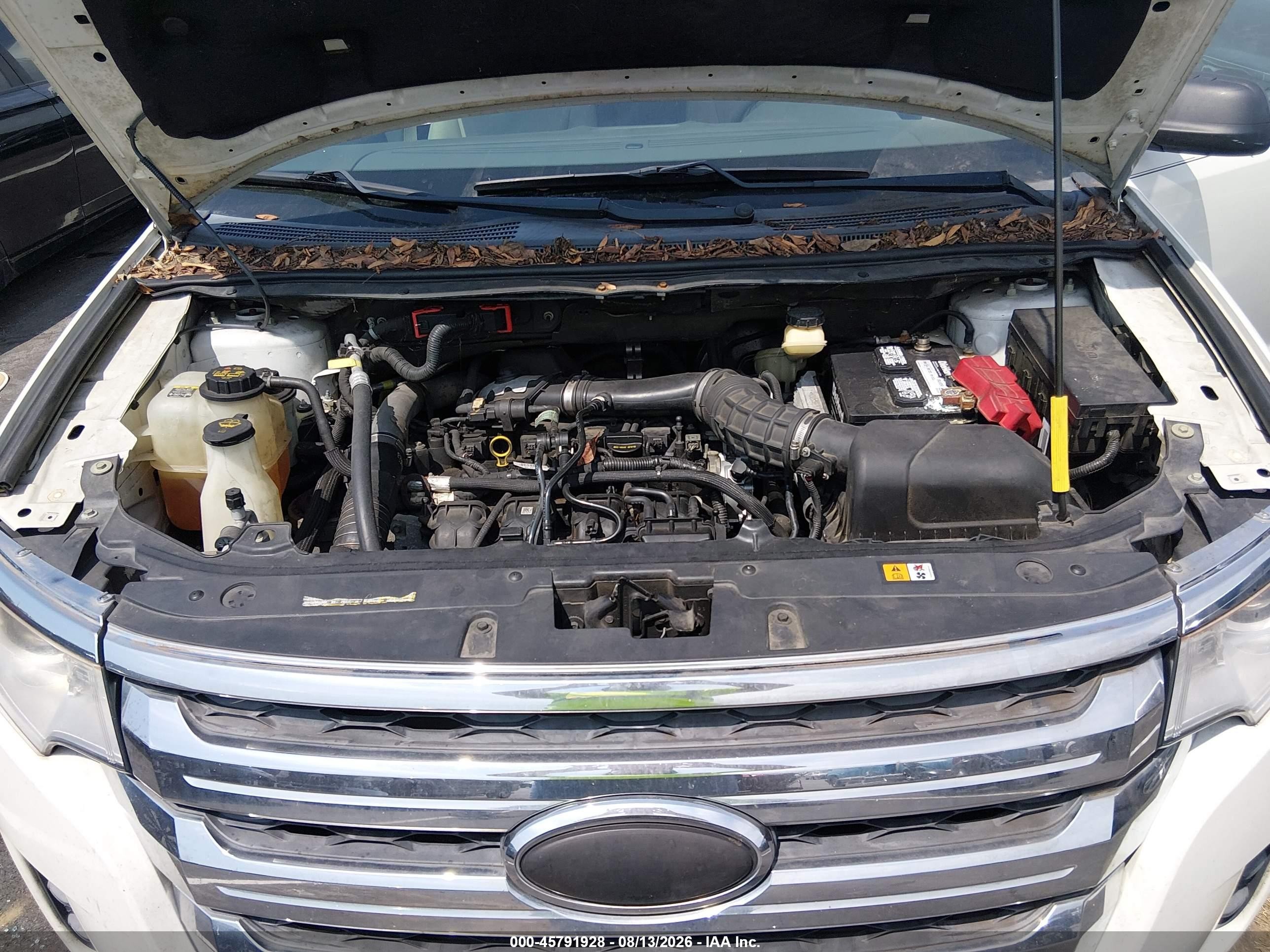 2013 Ford Edge Se White vin: 2FMDK3G98DBC64827