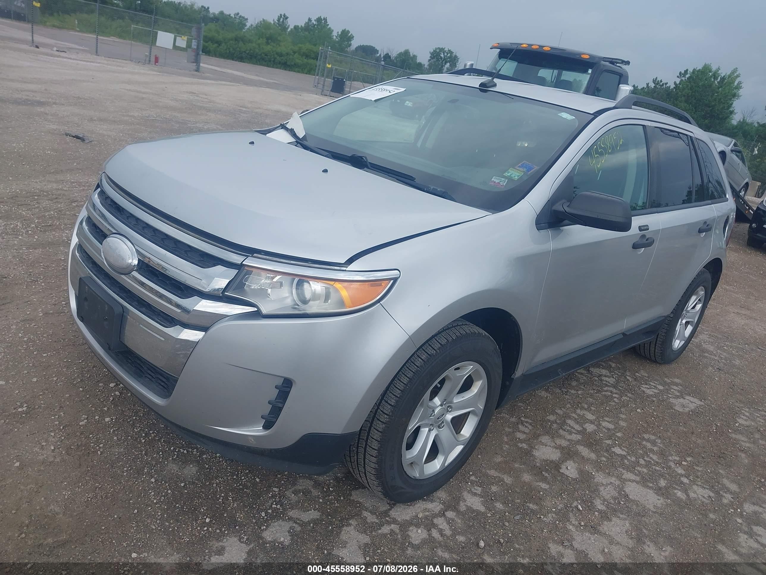 2013 Ford Edge Se Silver vin: 2FMDK3G99DBB52506