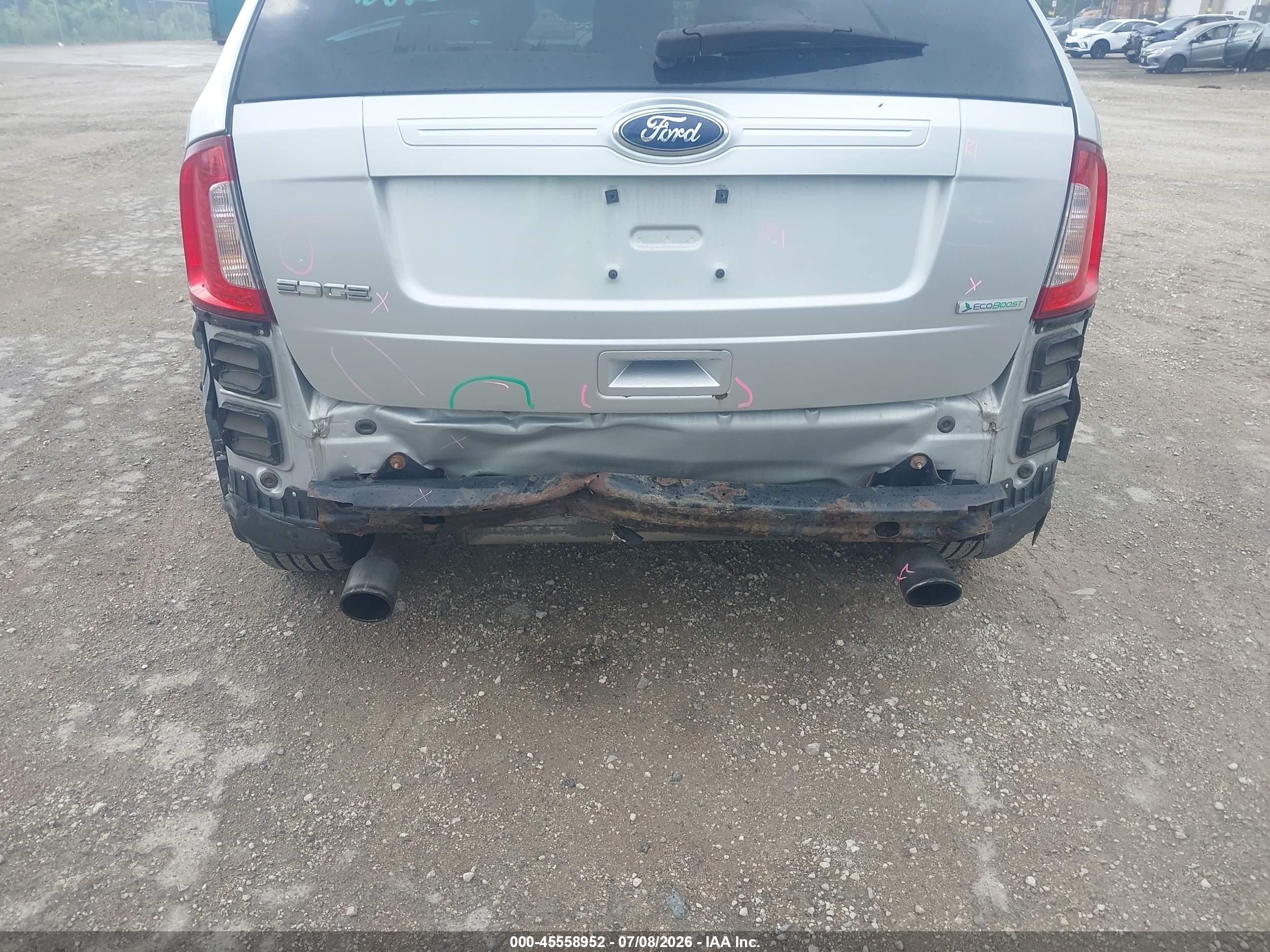 2013 Ford Edge Se Silver vin: 2FMDK3G99DBB52506