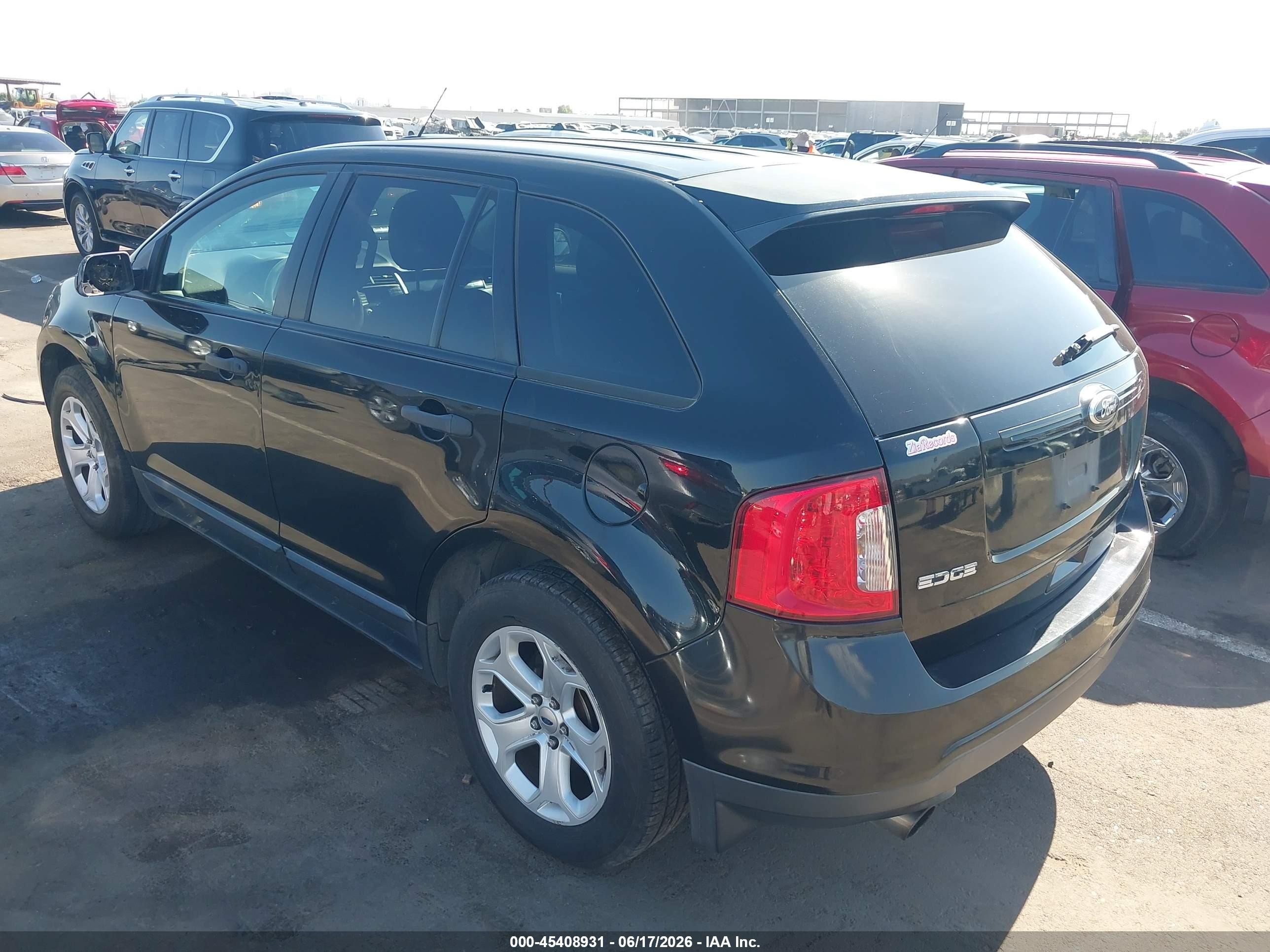 2013 Ford Edge Se Black vin: 2FMDK3G99DBC41296