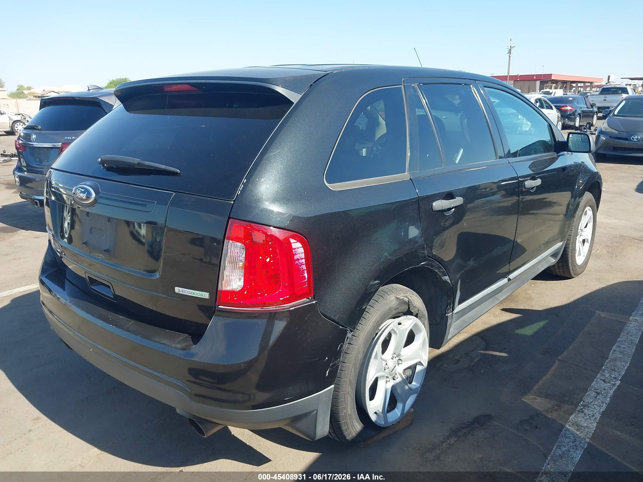 2013 Ford Edge Se Black vin: 2FMDK3G99DBC41296