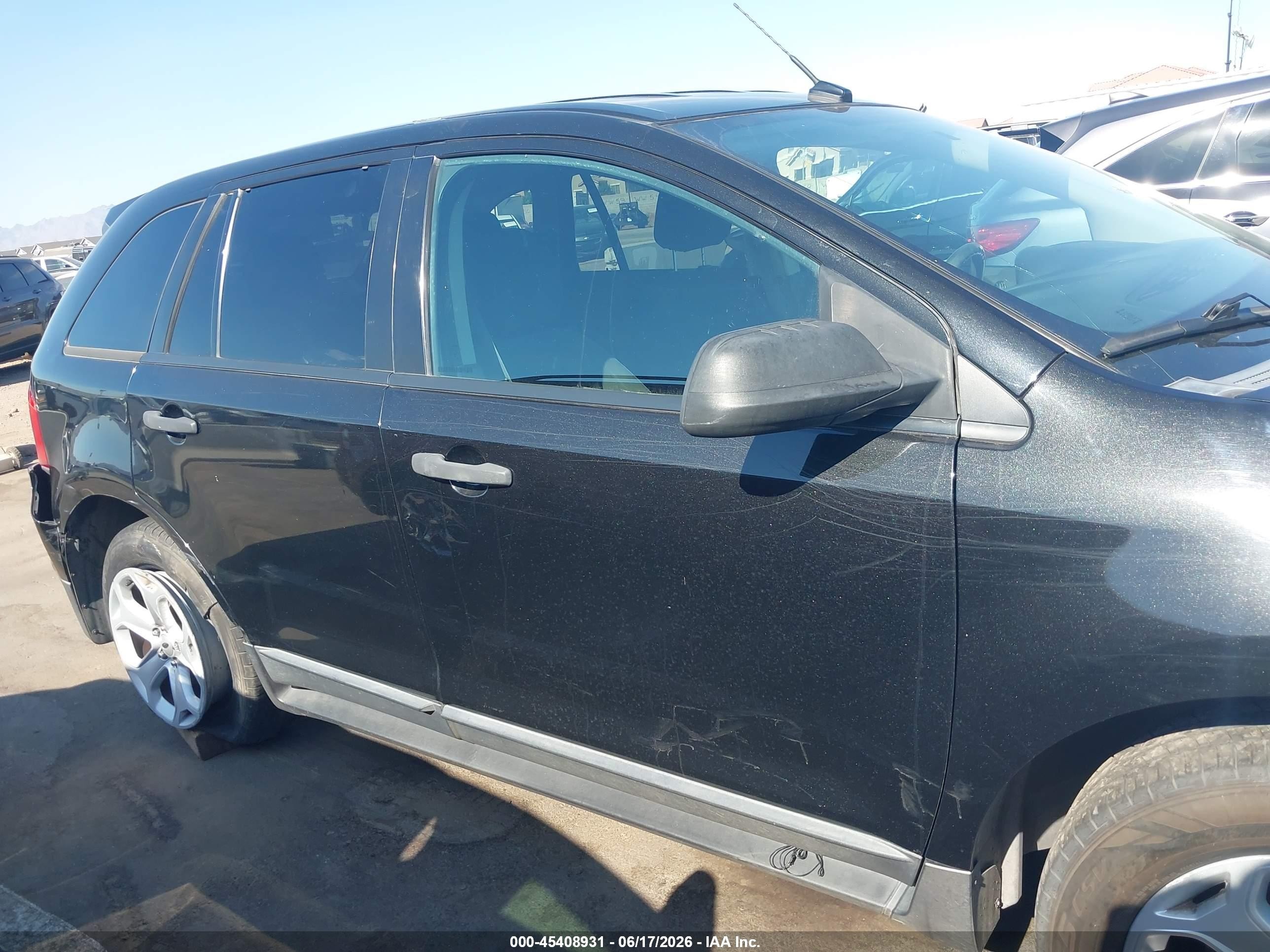 2013 Ford Edge Se Black vin: 2FMDK3G99DBC41296