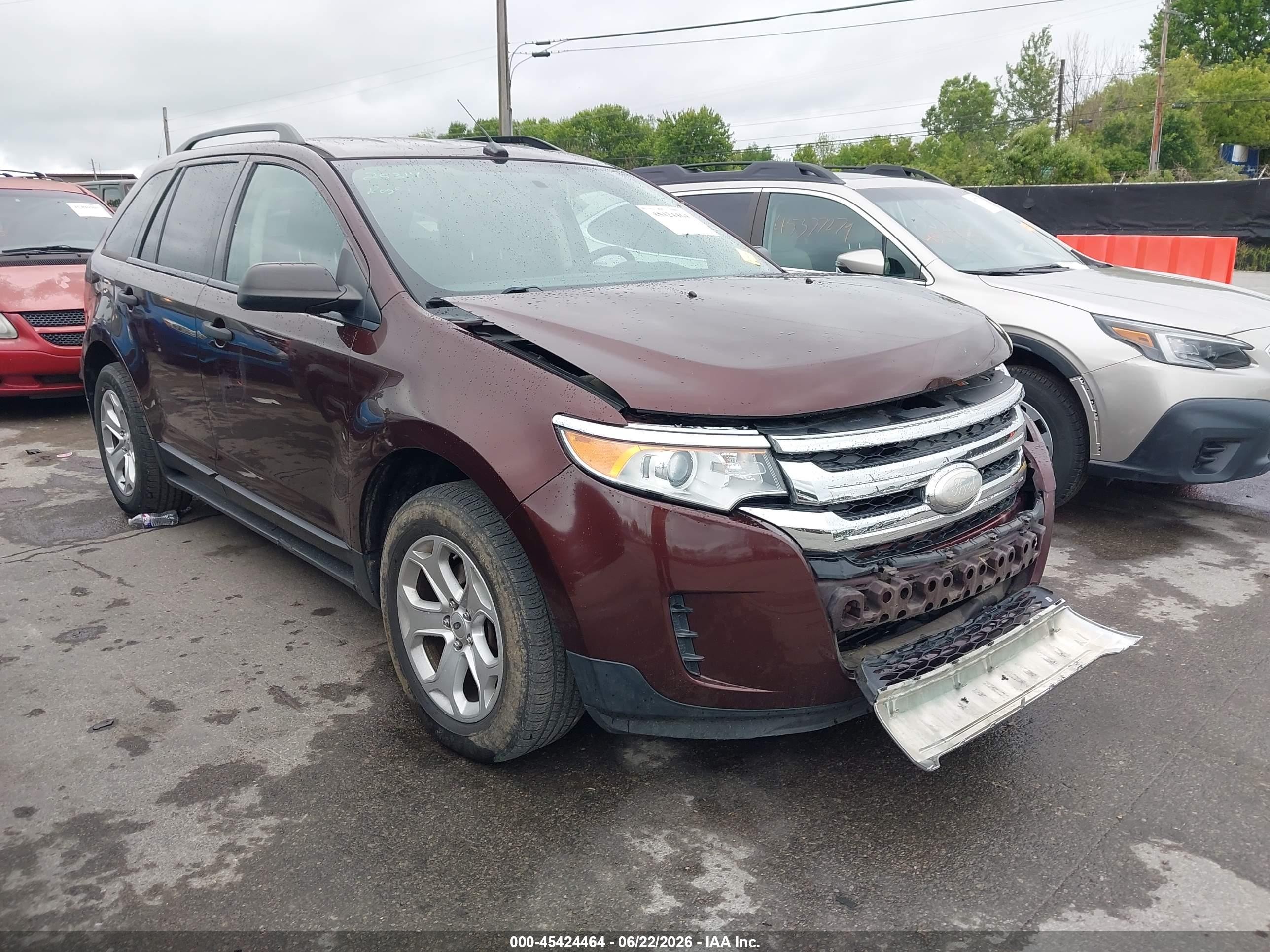 2012 Ford Edge Se Burgundy vin: 2FMDK3G9XCBA36651