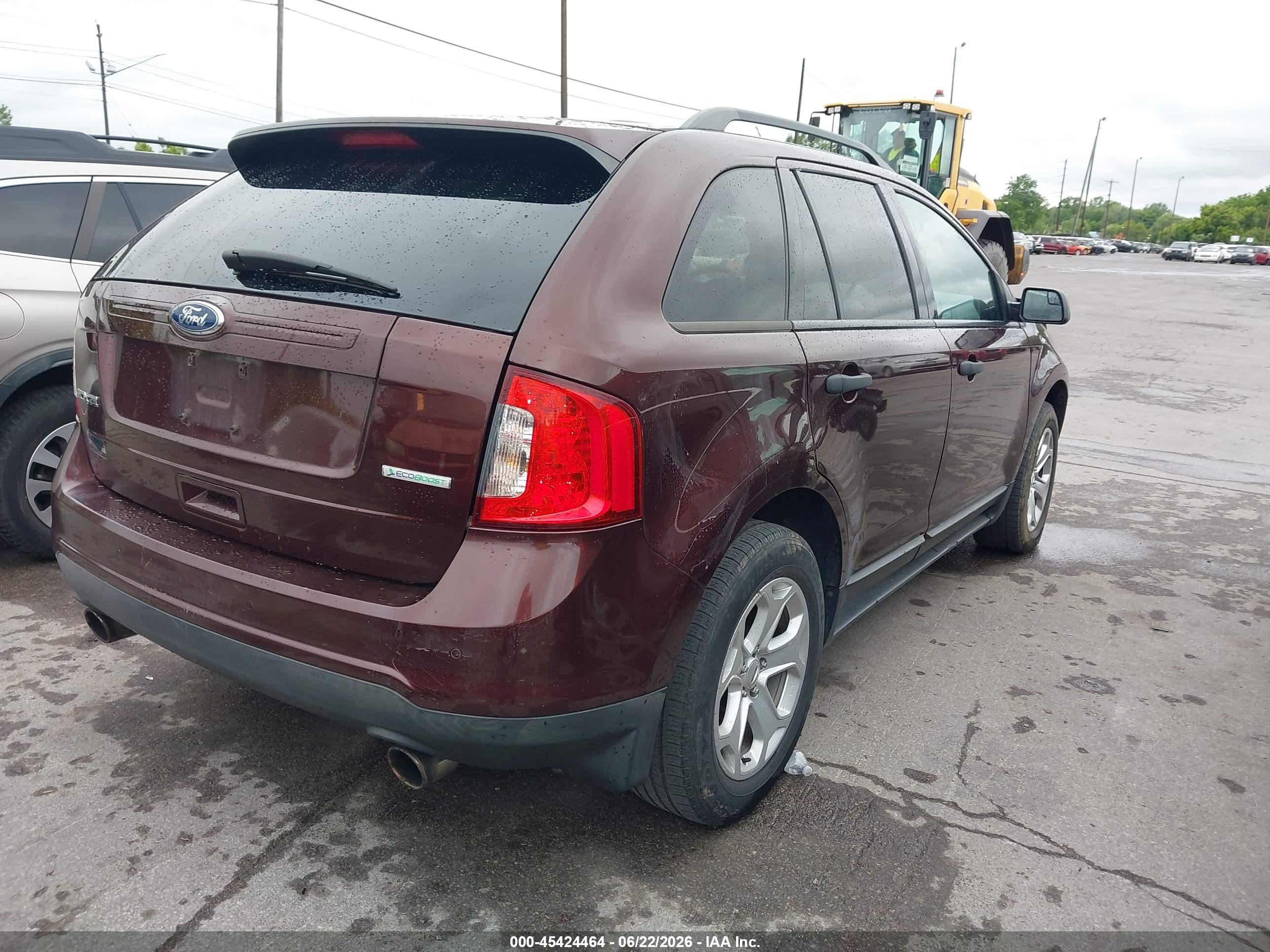 2012 Ford Edge Se Burgundy vin: 2FMDK3G9XCBA36651