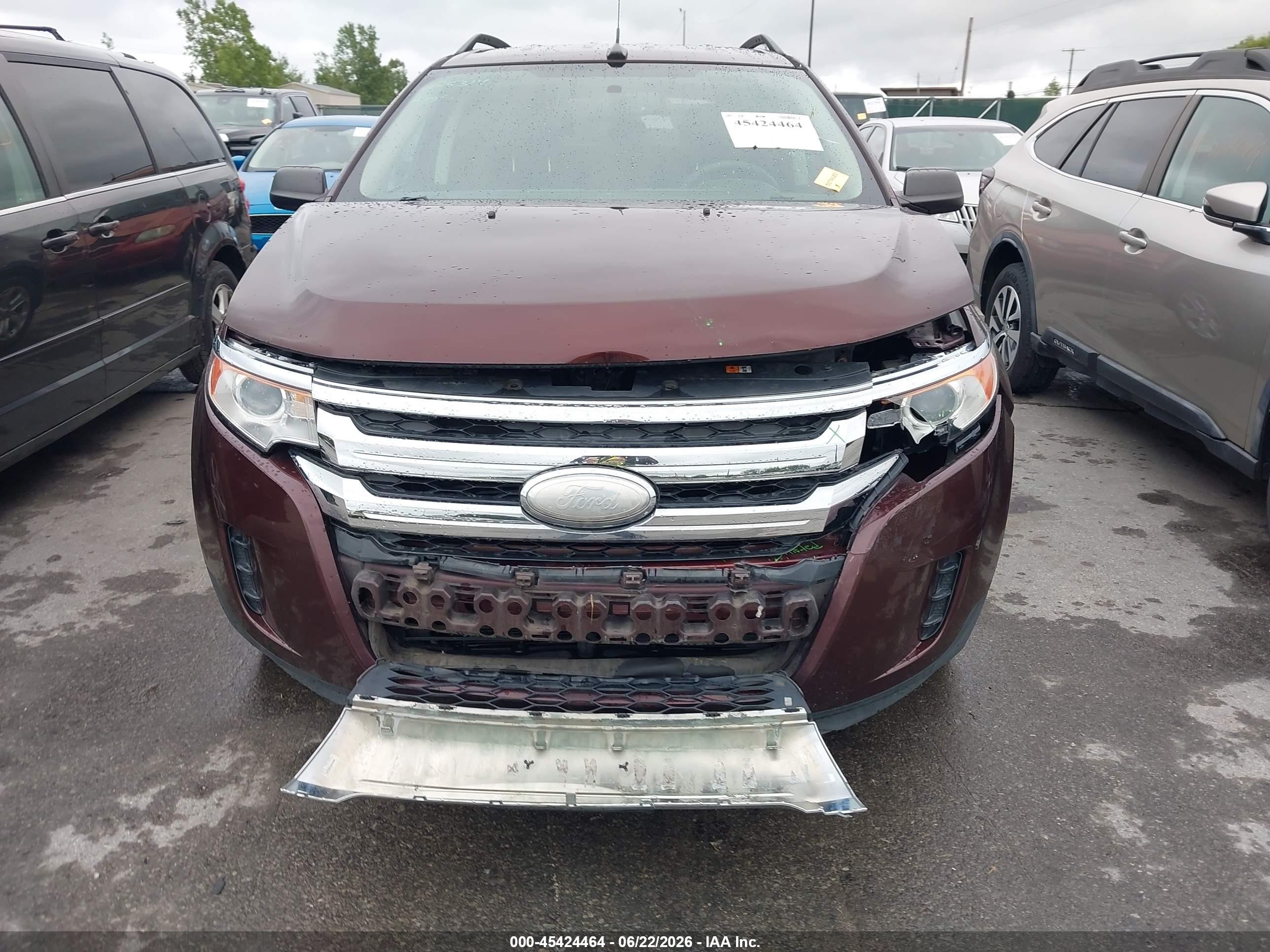 2012 Ford Edge Se Burgundy vin: 2FMDK3G9XCBA36651