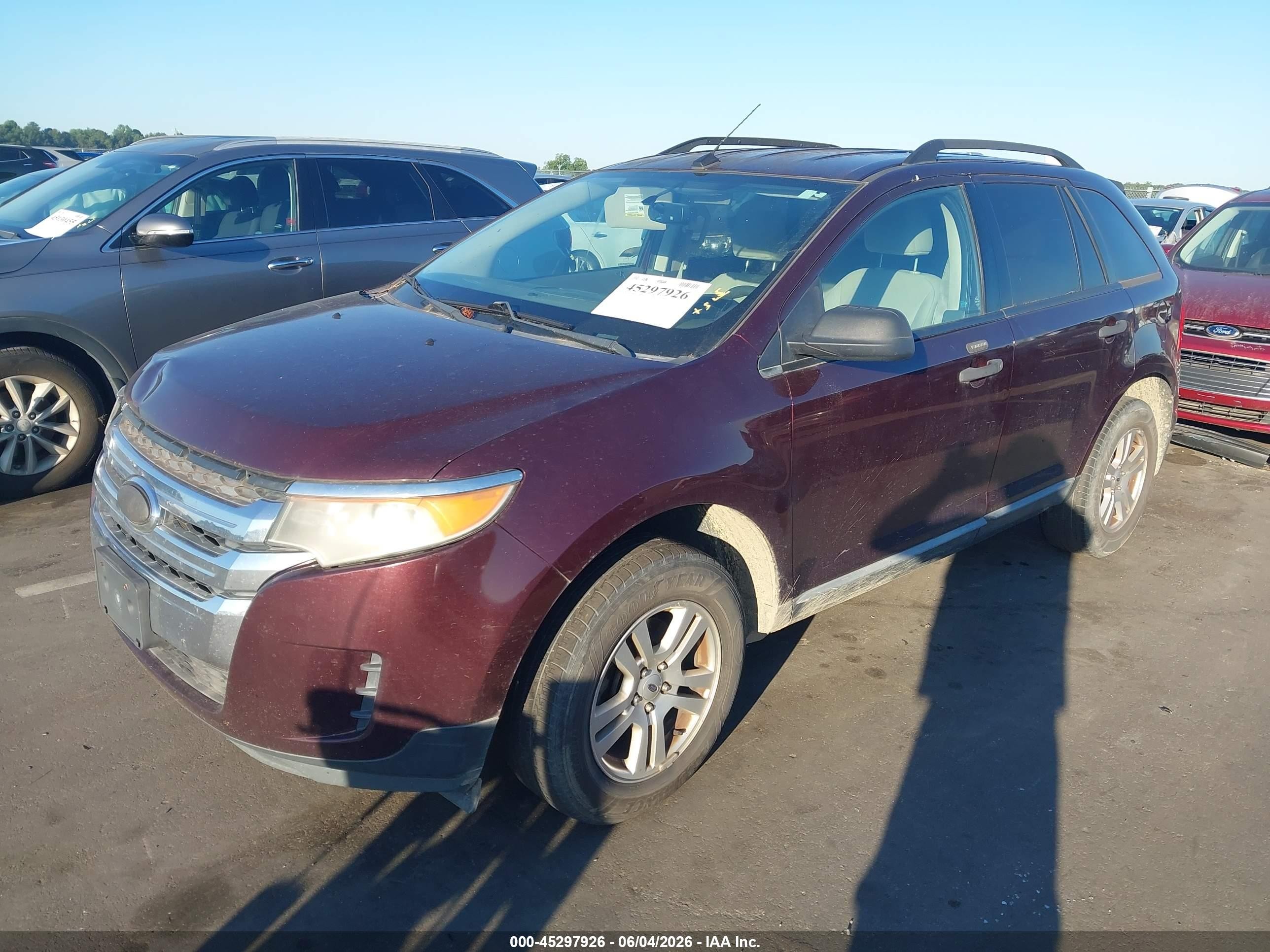 2011 Ford Edge Se Maroon vin: 2FMDK3GC0BBB12582