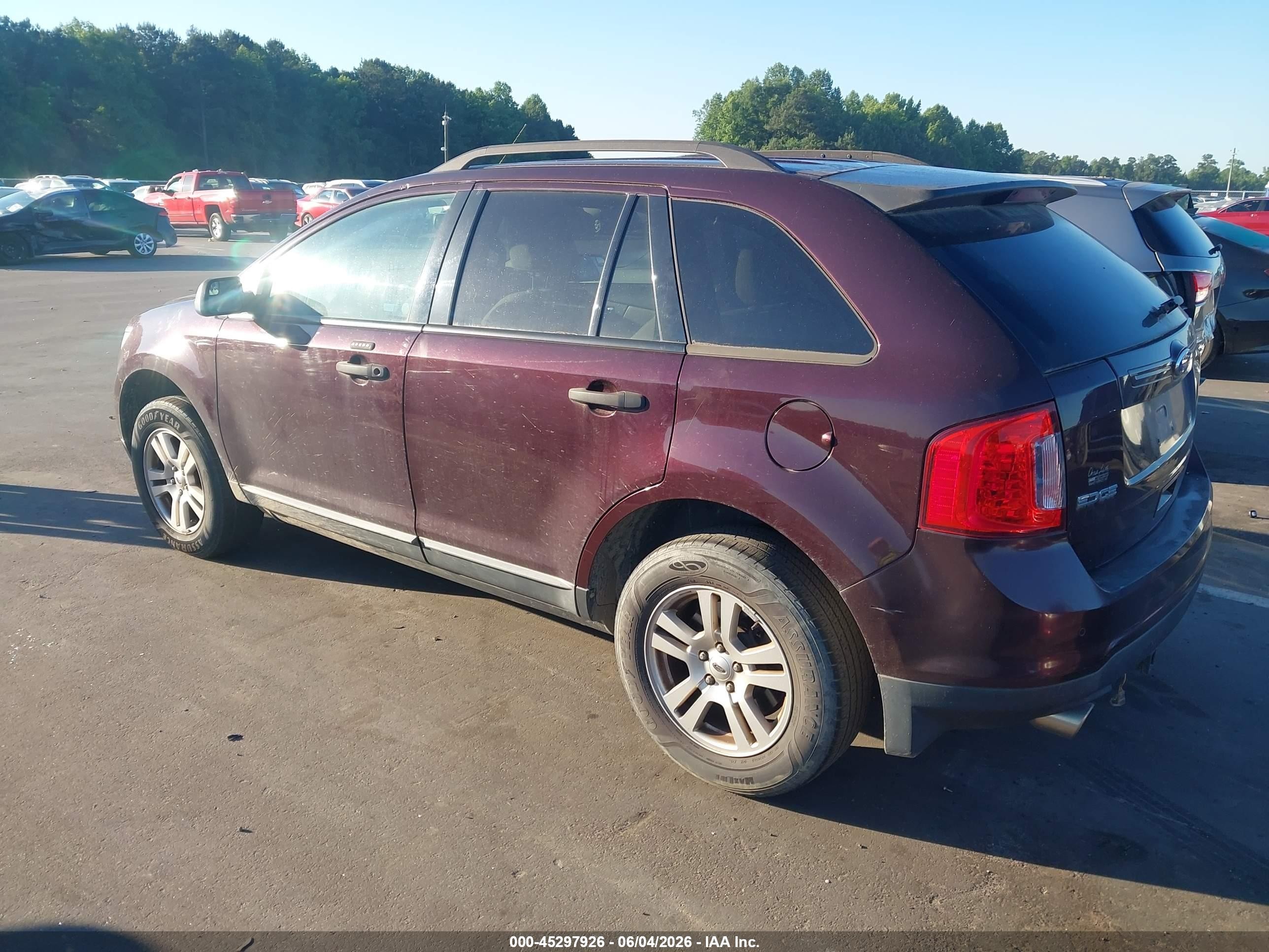 2011 Ford Edge Se Maroon vin: 2FMDK3GC0BBB12582