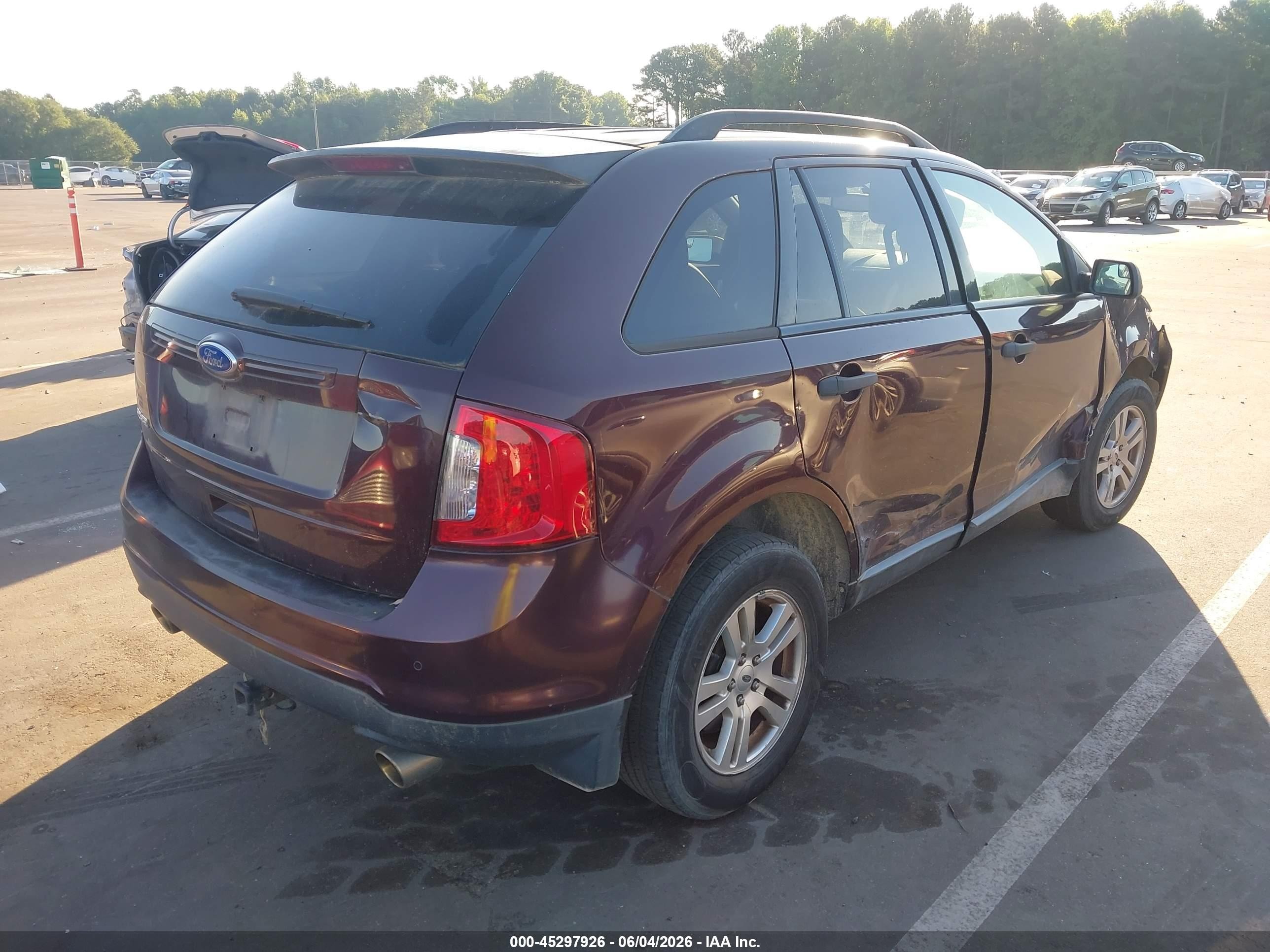 2011 Ford Edge Se Maroon vin: 2FMDK3GC0BBB12582