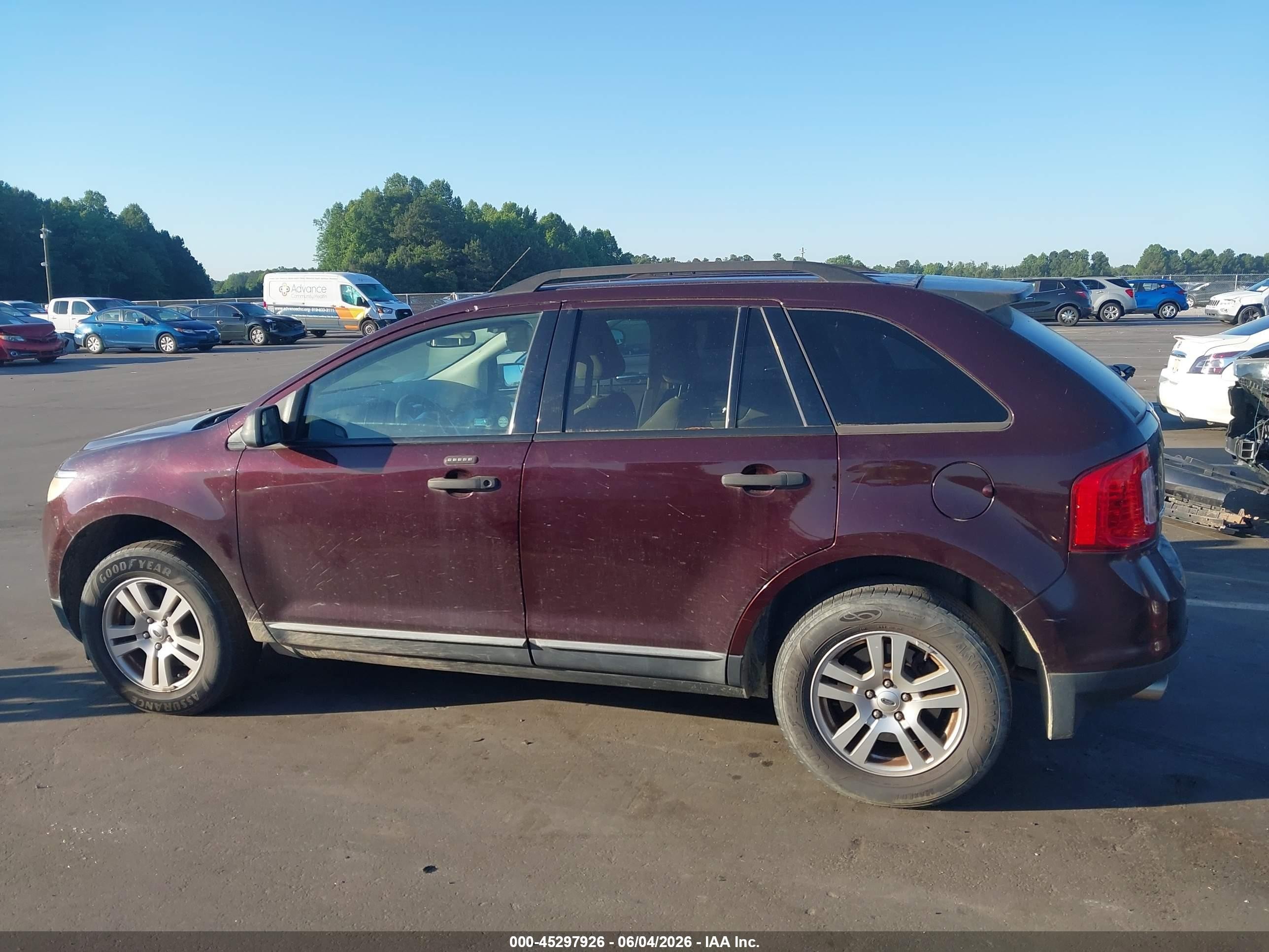 2011 Ford Edge Se Maroon vin: 2FMDK3GC0BBB12582