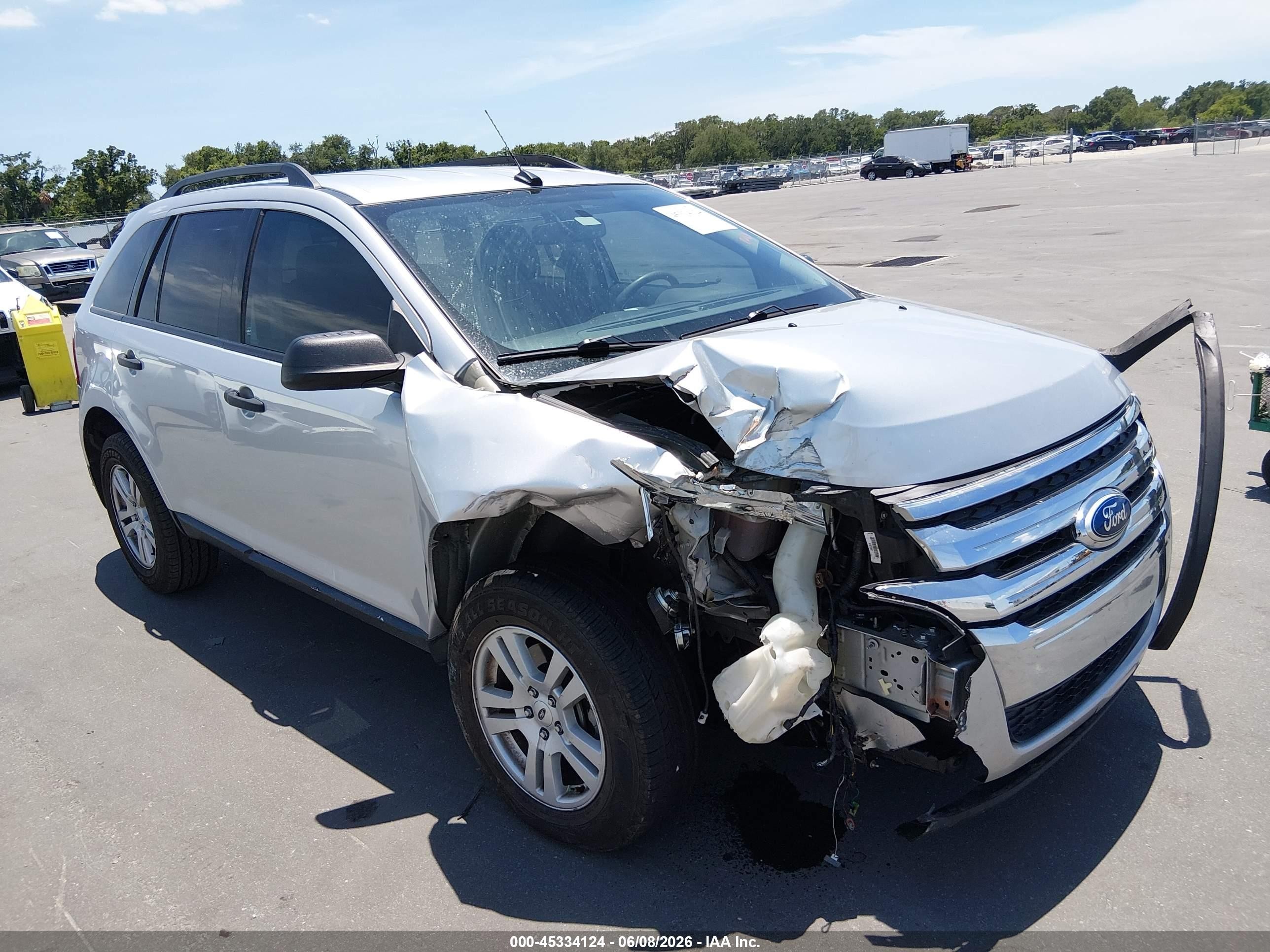2013 Ford Edge Se Silver vin: 2FMDK3GC0DBA43511