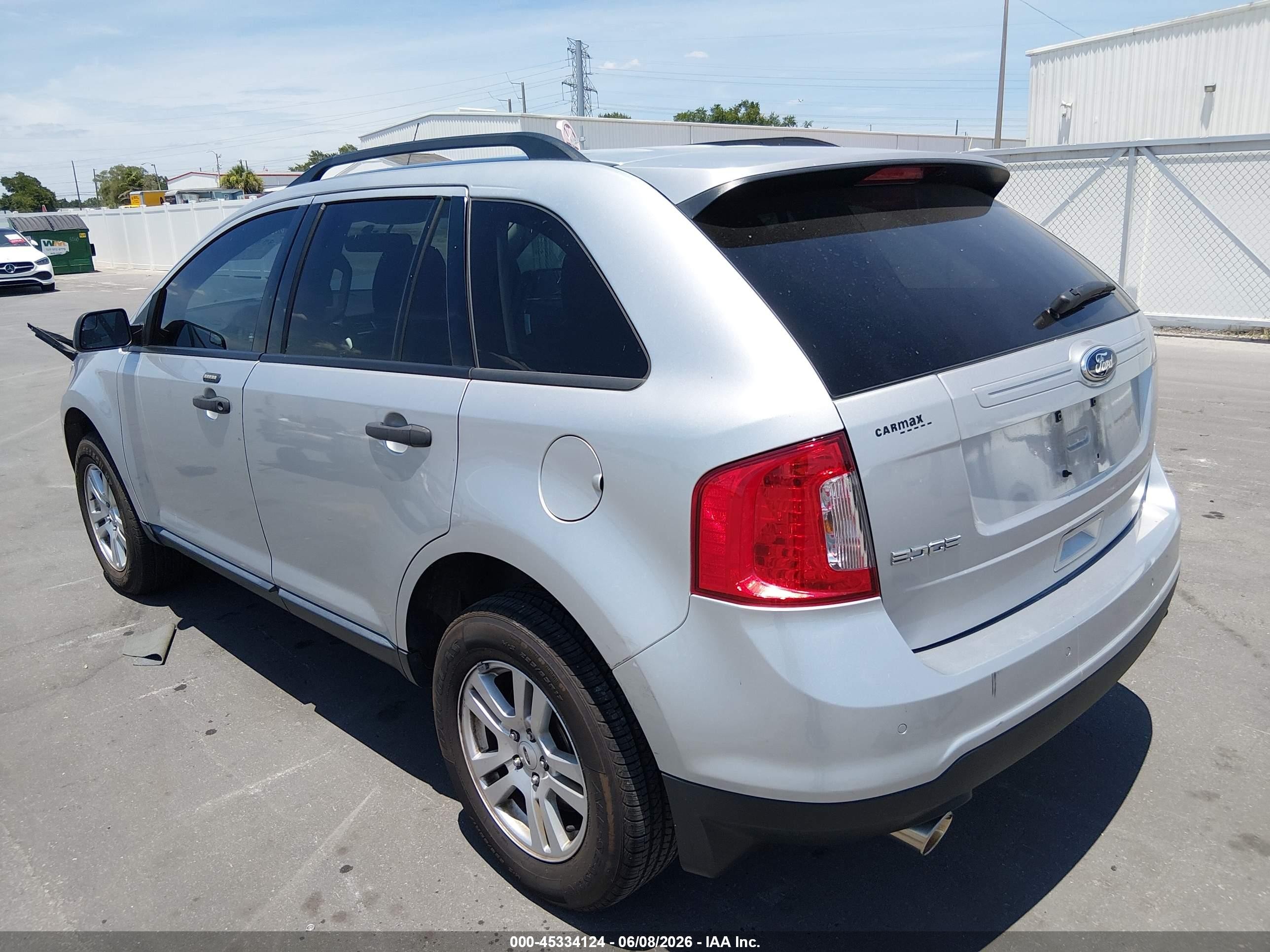 2013 Ford Edge Se Silver vin: 2FMDK3GC0DBA43511