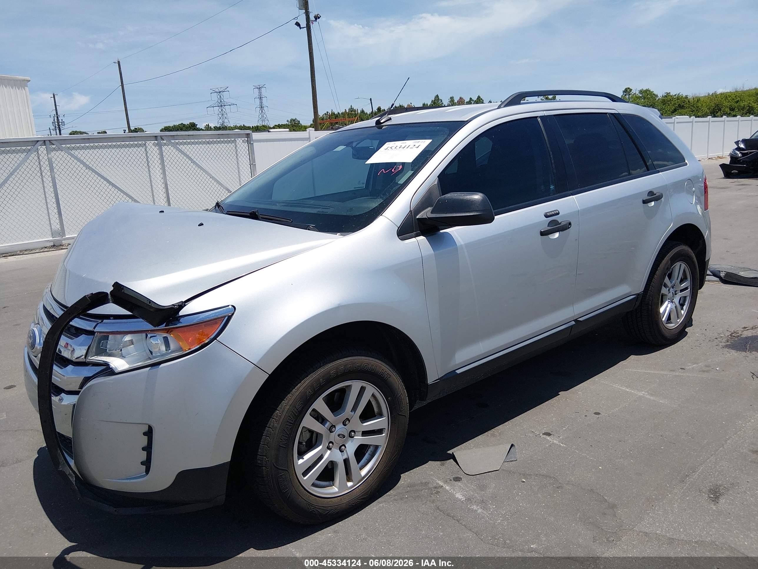 2013 Ford Edge Se Silver vin: 2FMDK3GC0DBA43511