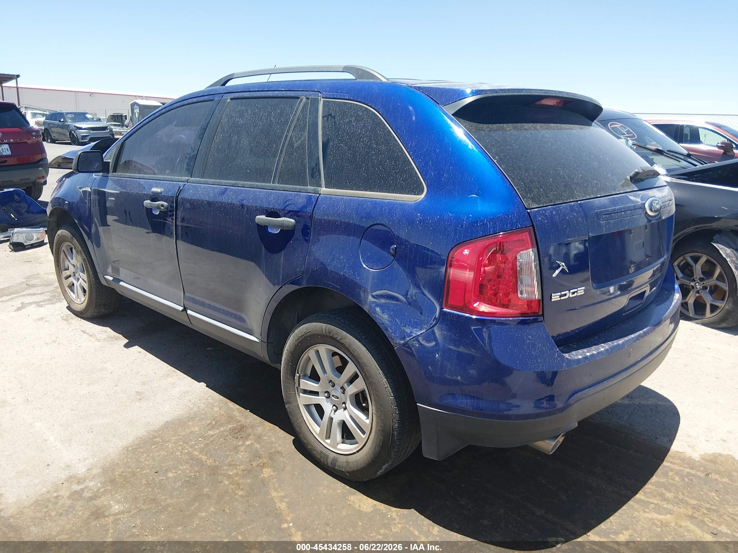 2013 Ford Edge Se Blue vin: 2FMDK3GC0DBA58347