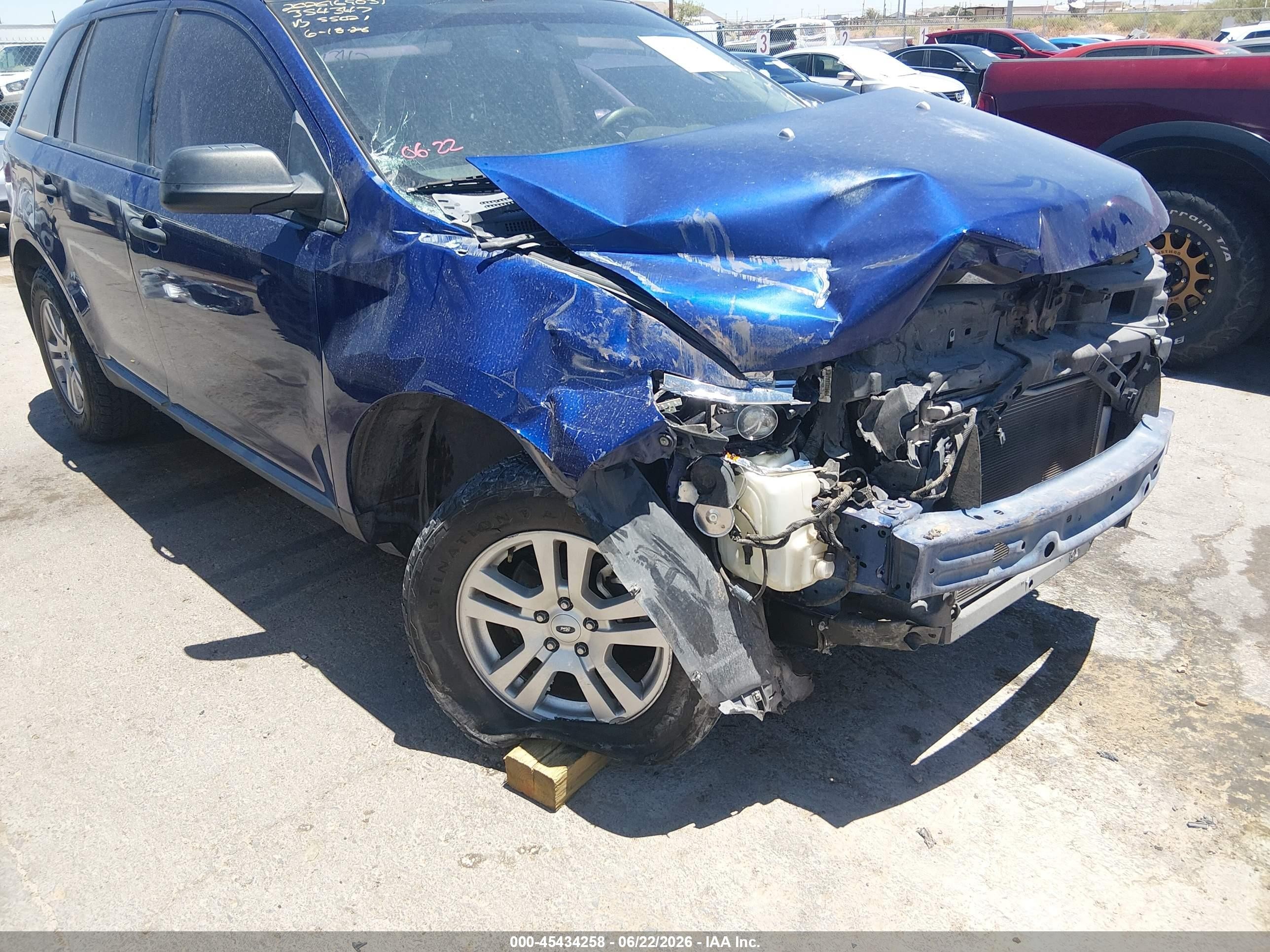 2013 Ford Edge Se Blue vin: 2FMDK3GC0DBA58347