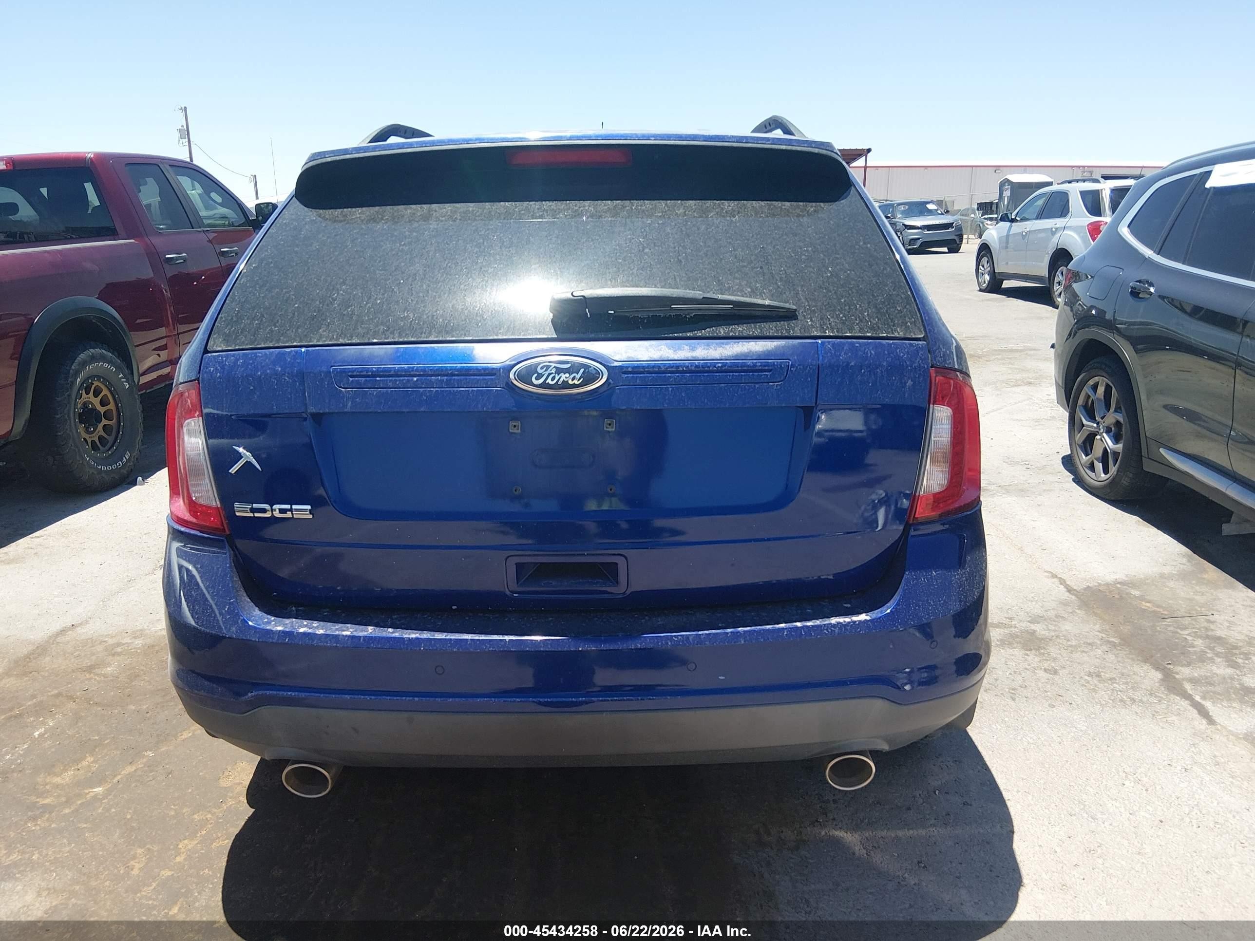 2013 Ford Edge Se Blue vin: 2FMDK3GC0DBA58347
