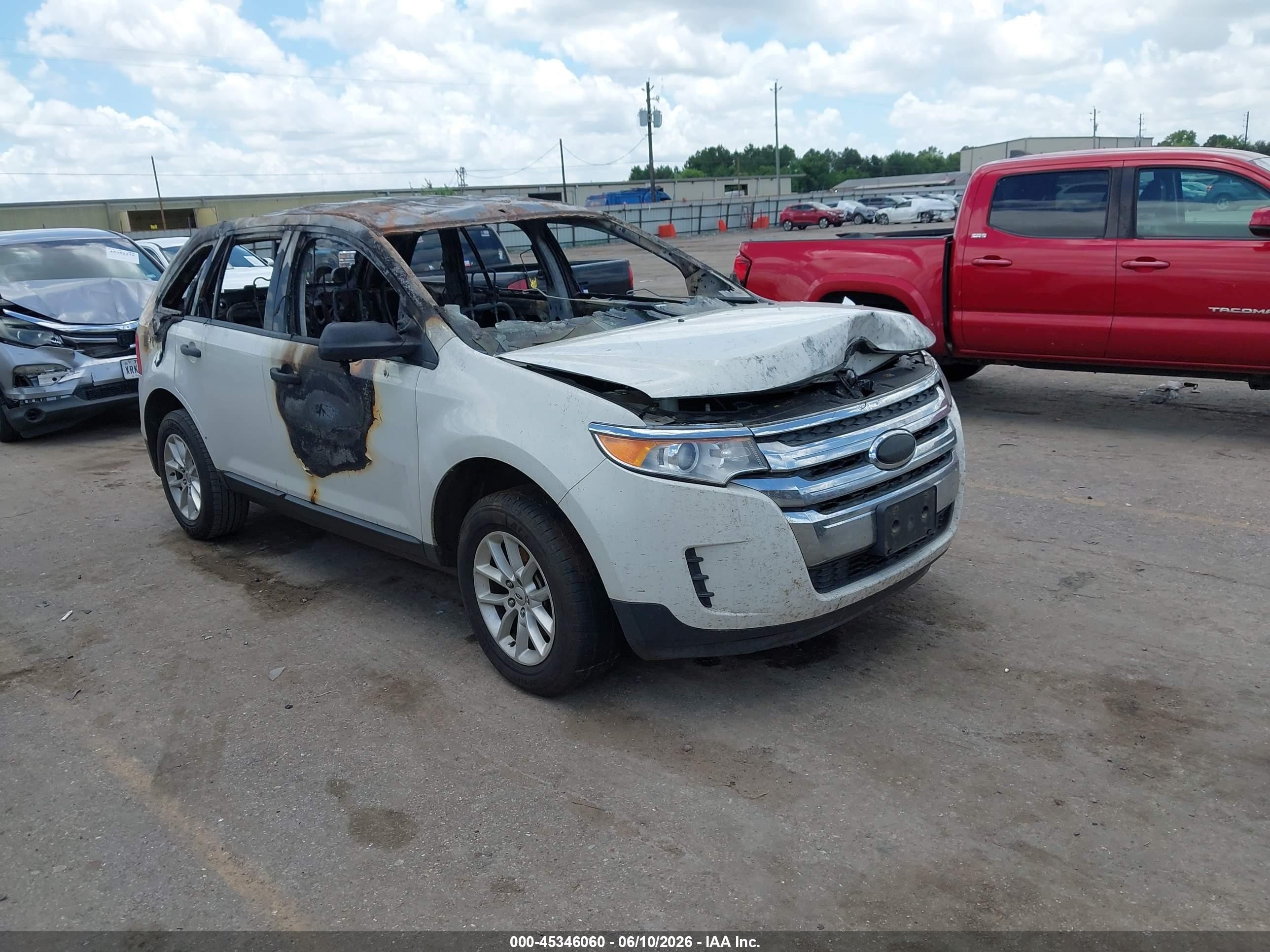 2013 Ford Edge Se White vin: 2FMDK3GC0DBB36934