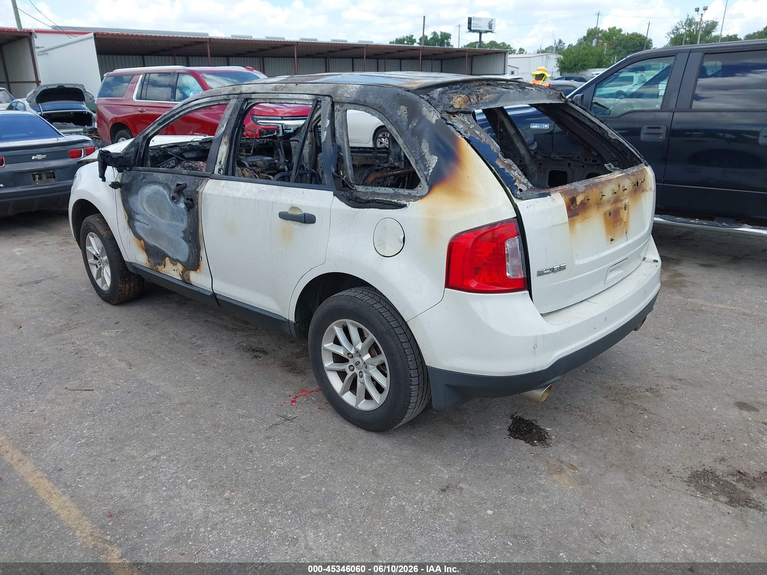 2013 Ford Edge Se White vin: 2FMDK3GC0DBB36934