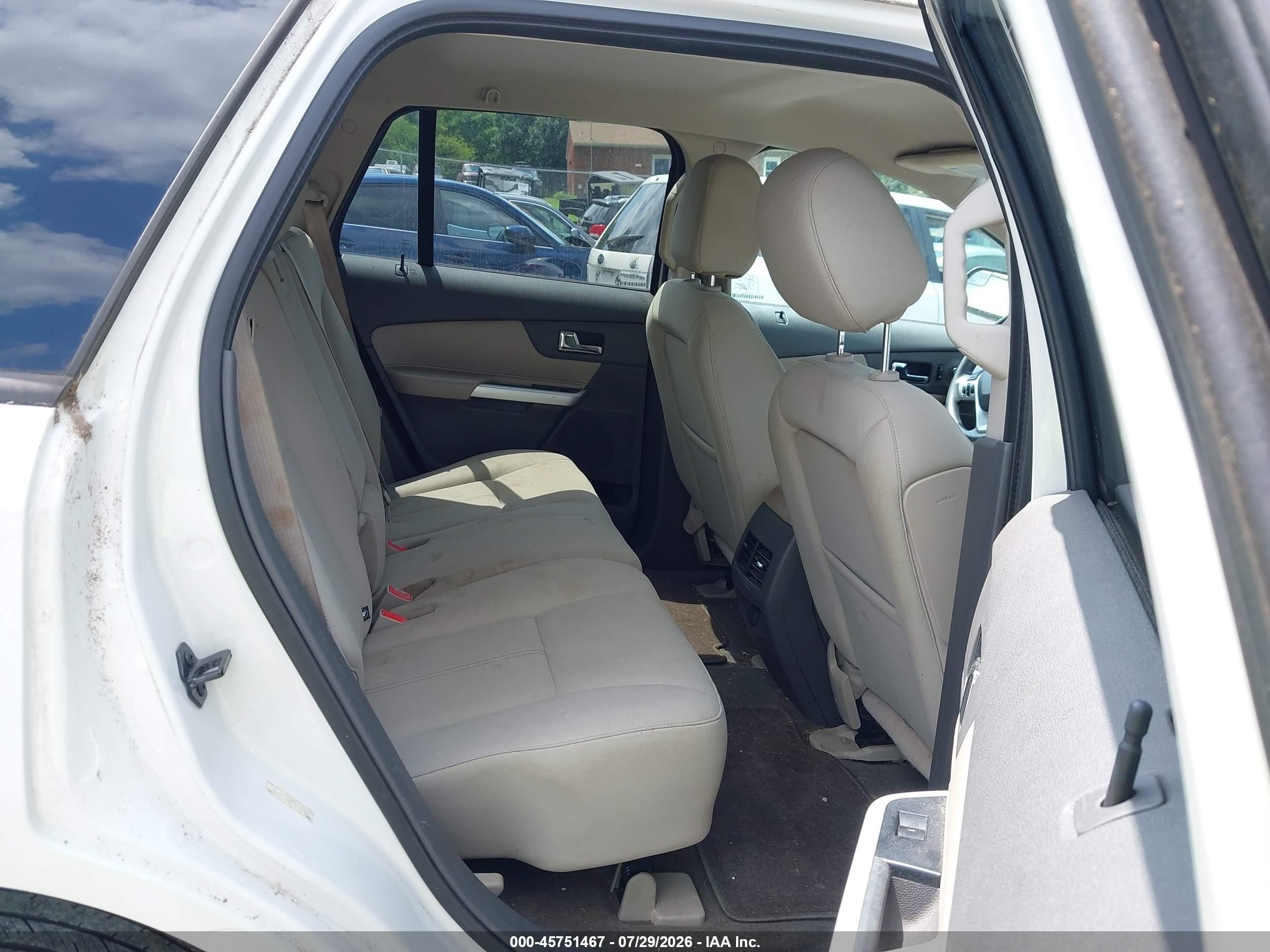 2013 Ford Edge Se White vin: 2FMDK3GC0DBC33518