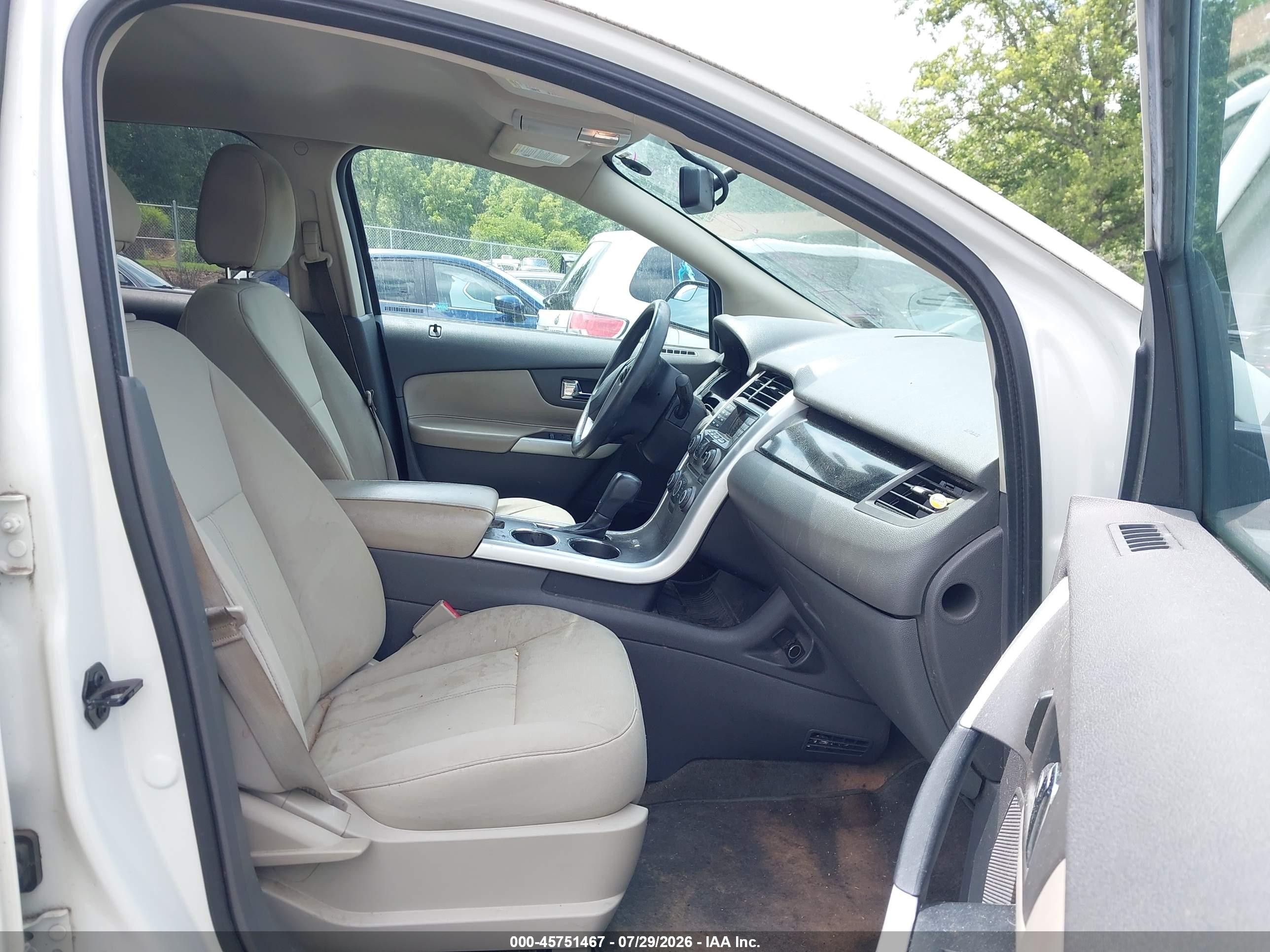 2013 Ford Edge Se White vin: 2FMDK3GC0DBC33518