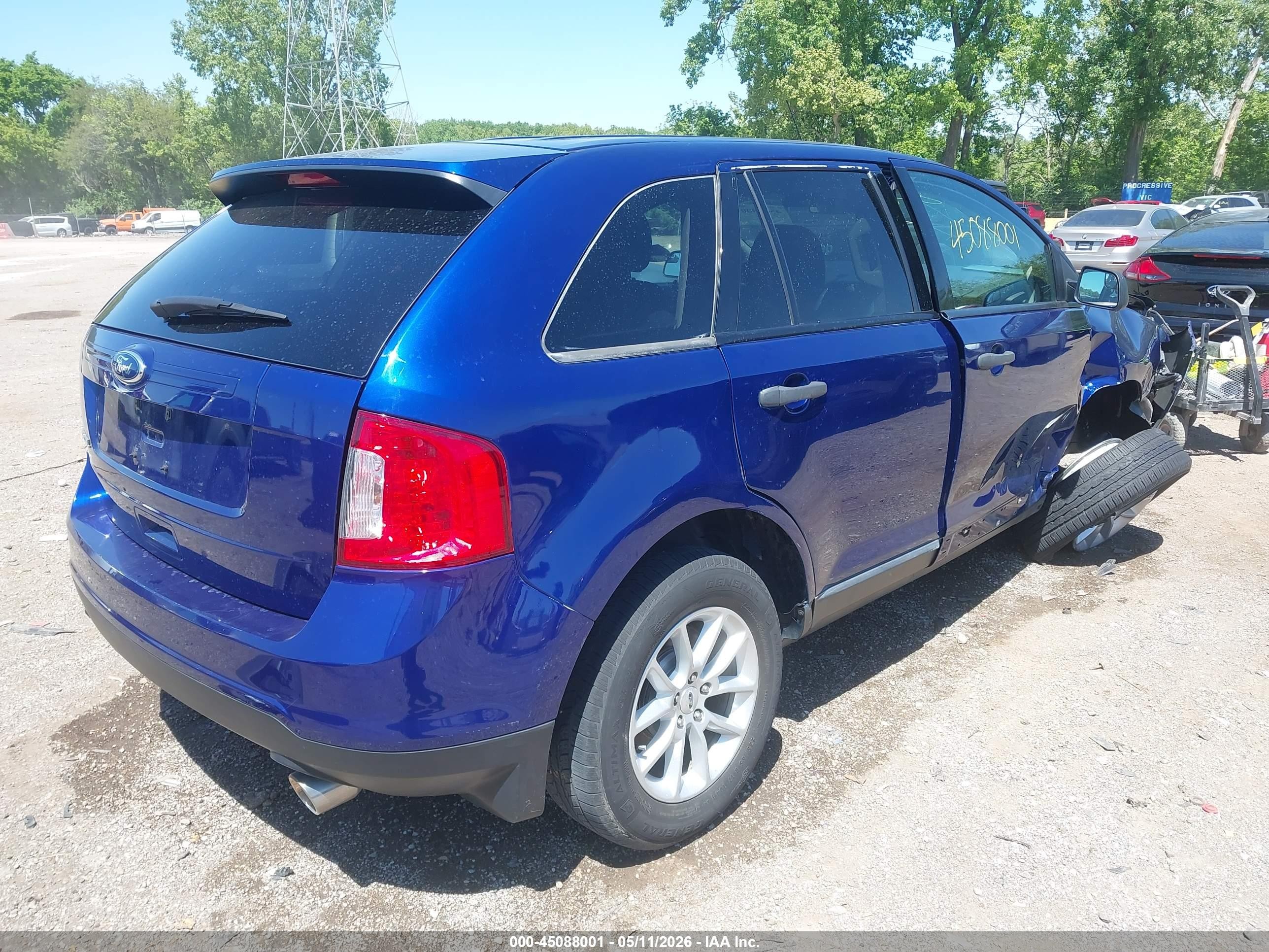 2013 Ford Edge Se Синий vin: 2FMDK3GC0DBE06700