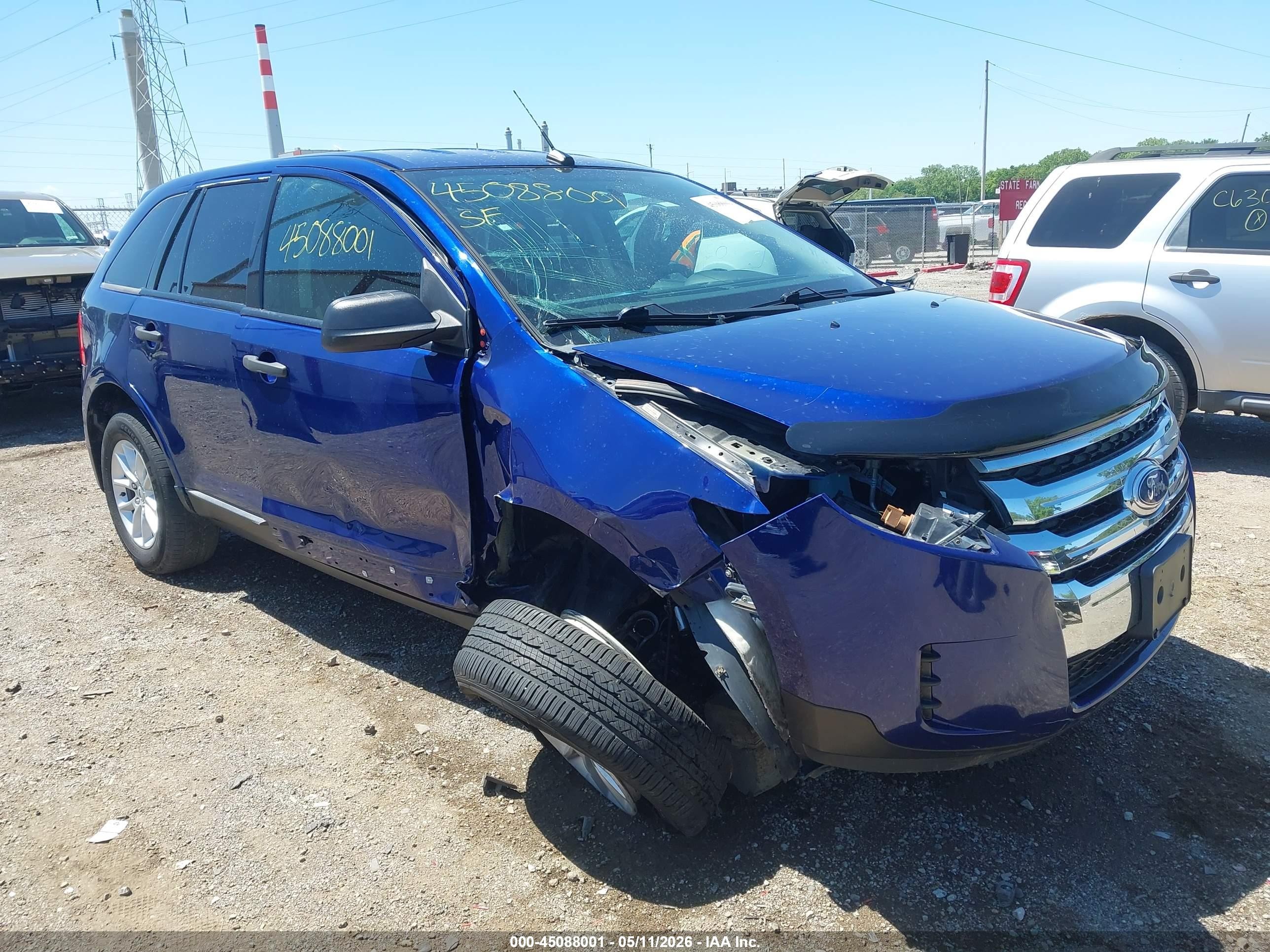 2013 Ford Edge Se Синий vin: 2FMDK3GC0DBE06700